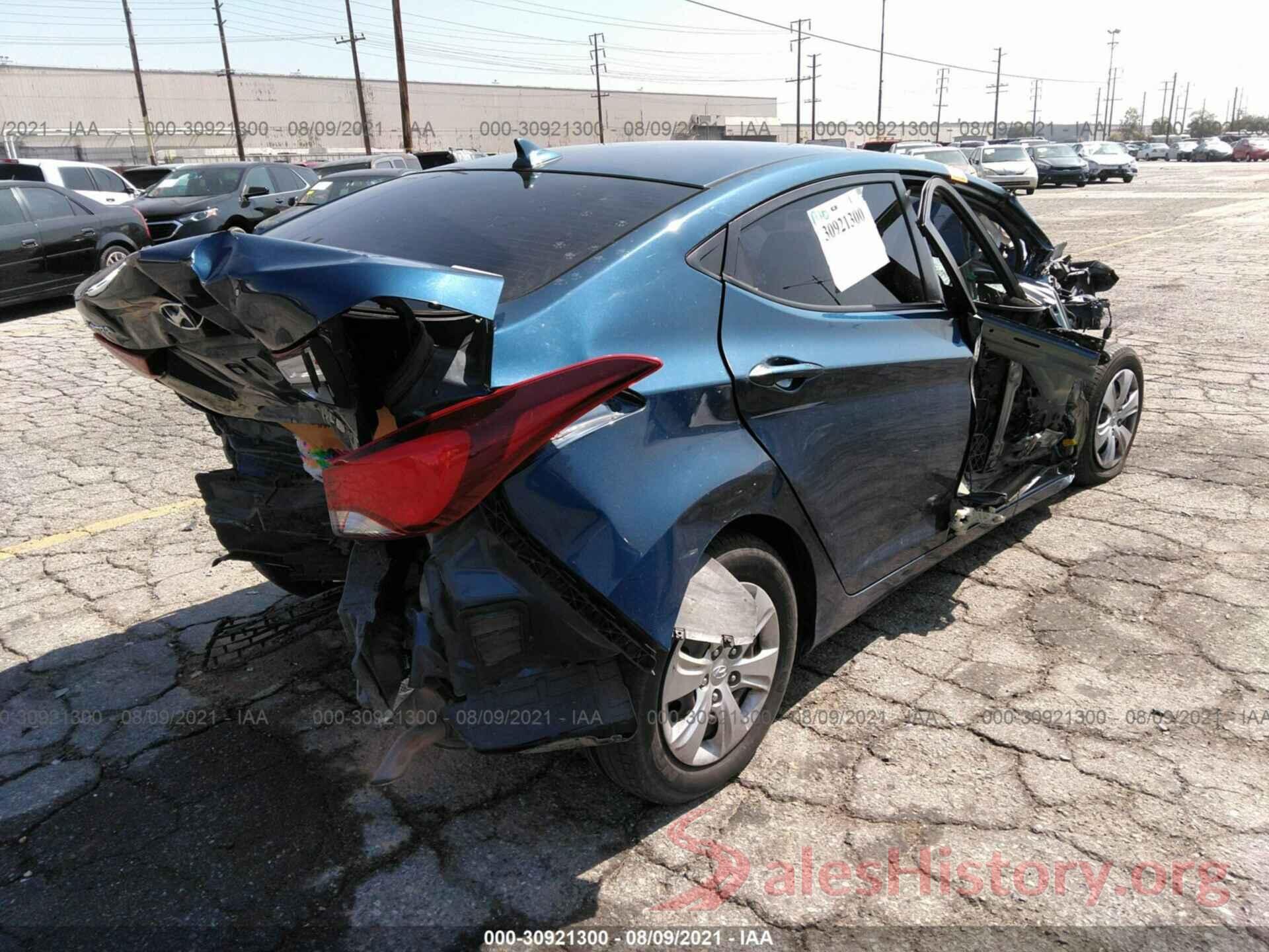 KMHDH4AE1GU483329 2016 HYUNDAI ELANTRA