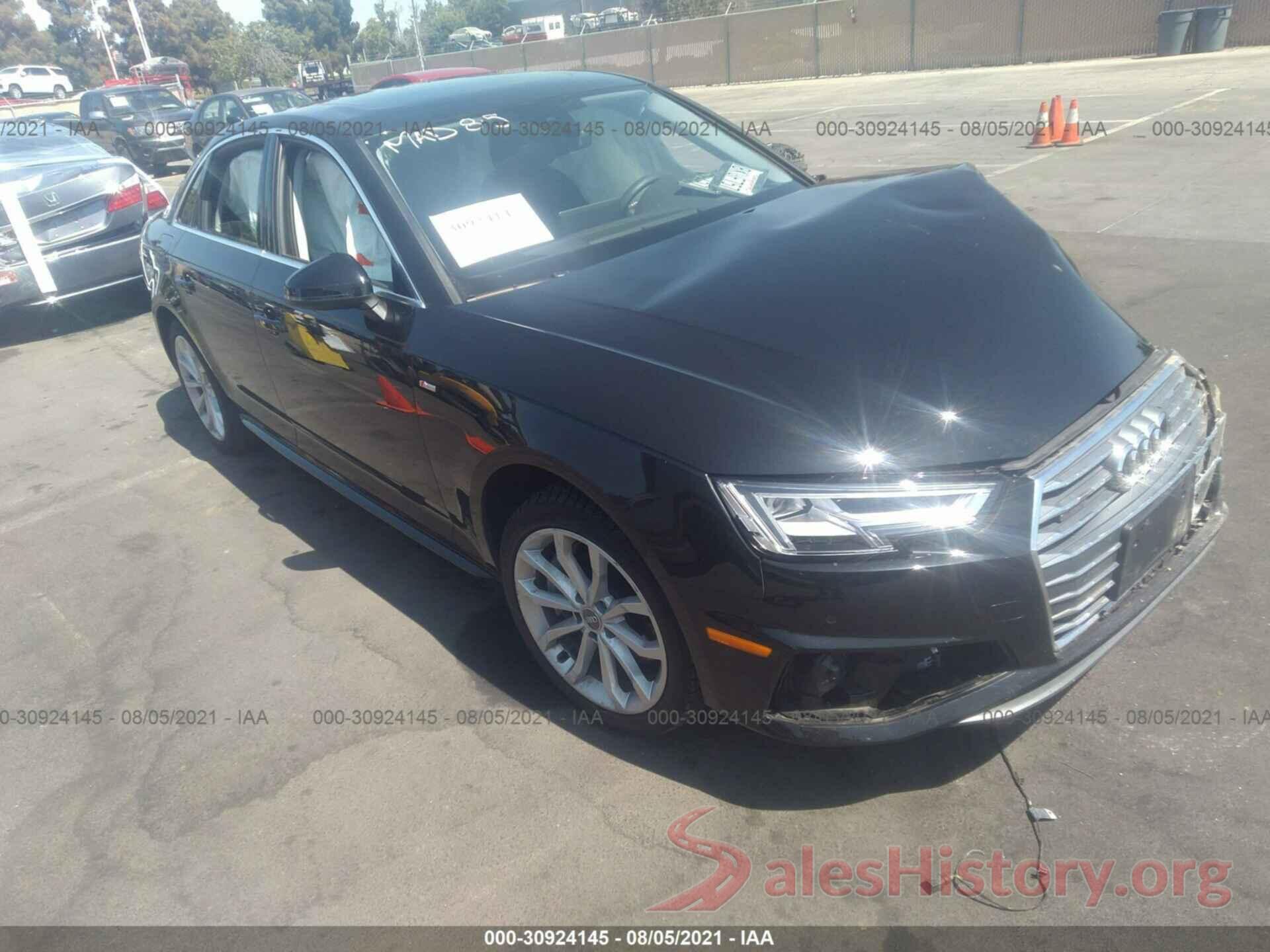 WAUENAF48KN014822 2019 AUDI A4