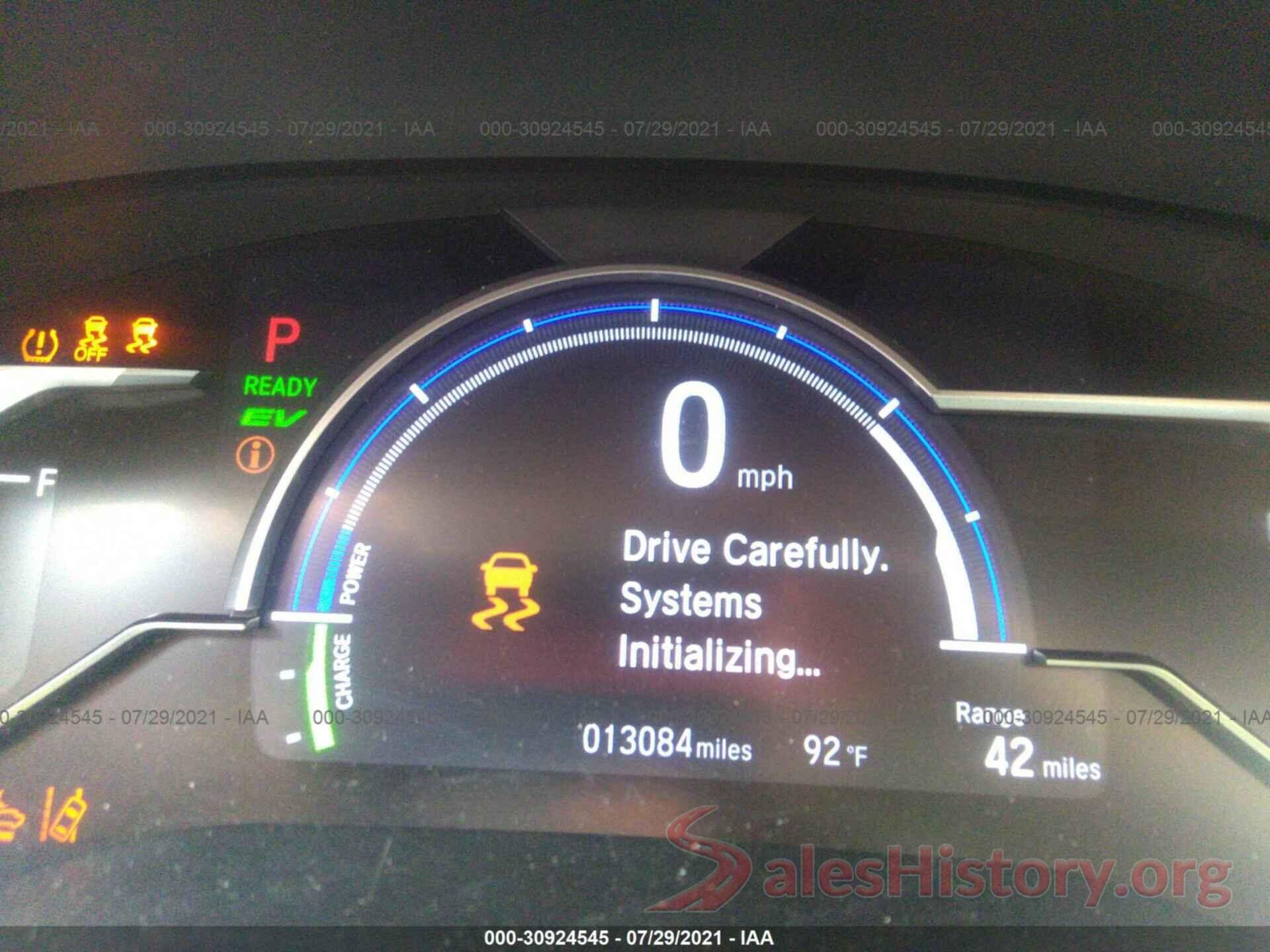 JHMZC5F14JC019449 2018 HONDA CLARITY PLUG-IN HYBRID