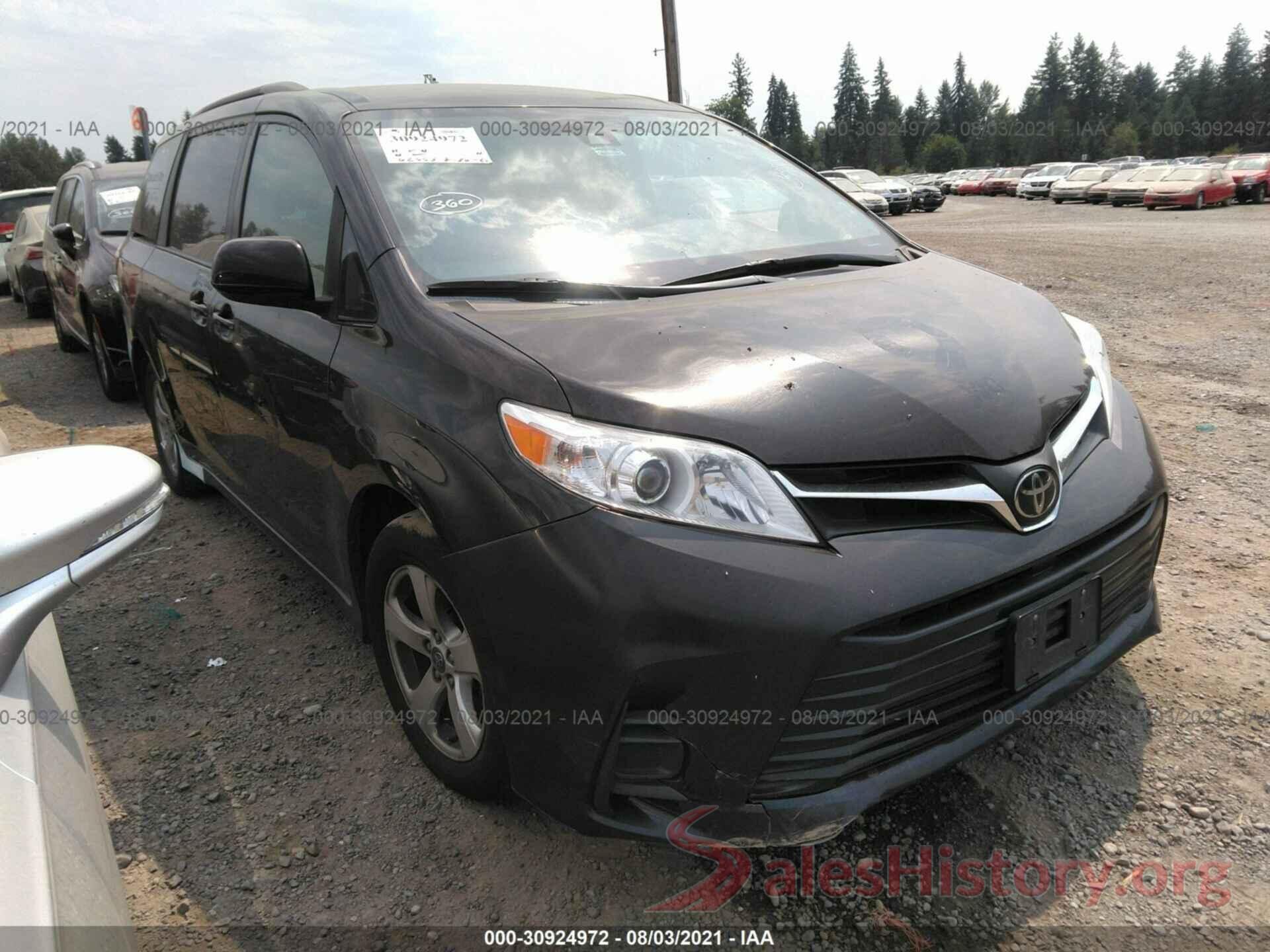 5TDKZ3DC2KS005480 2019 TOYOTA SIENNA