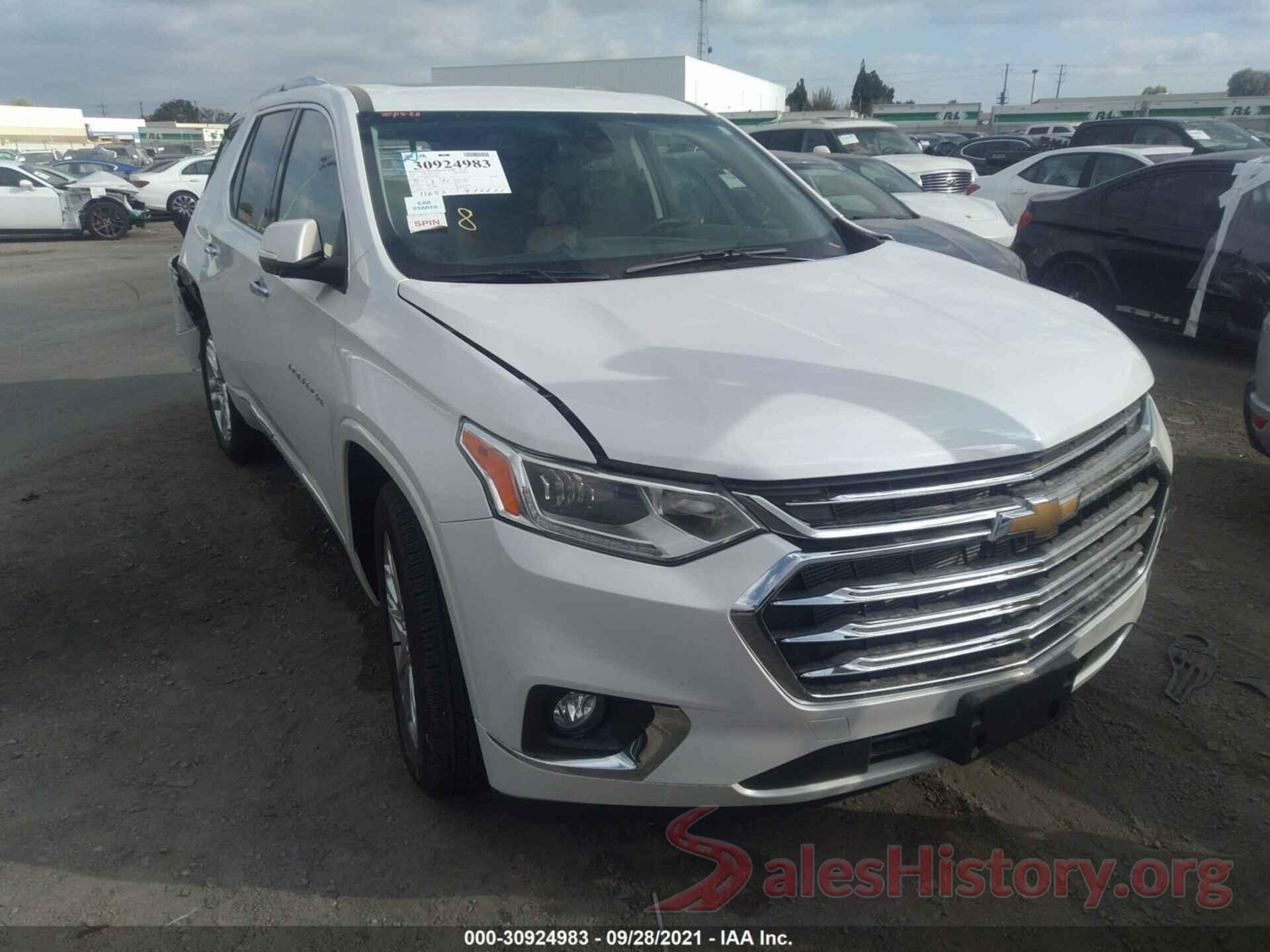 1GNERNKW8MJ123854 2021 CHEVROLET TRAVERSE