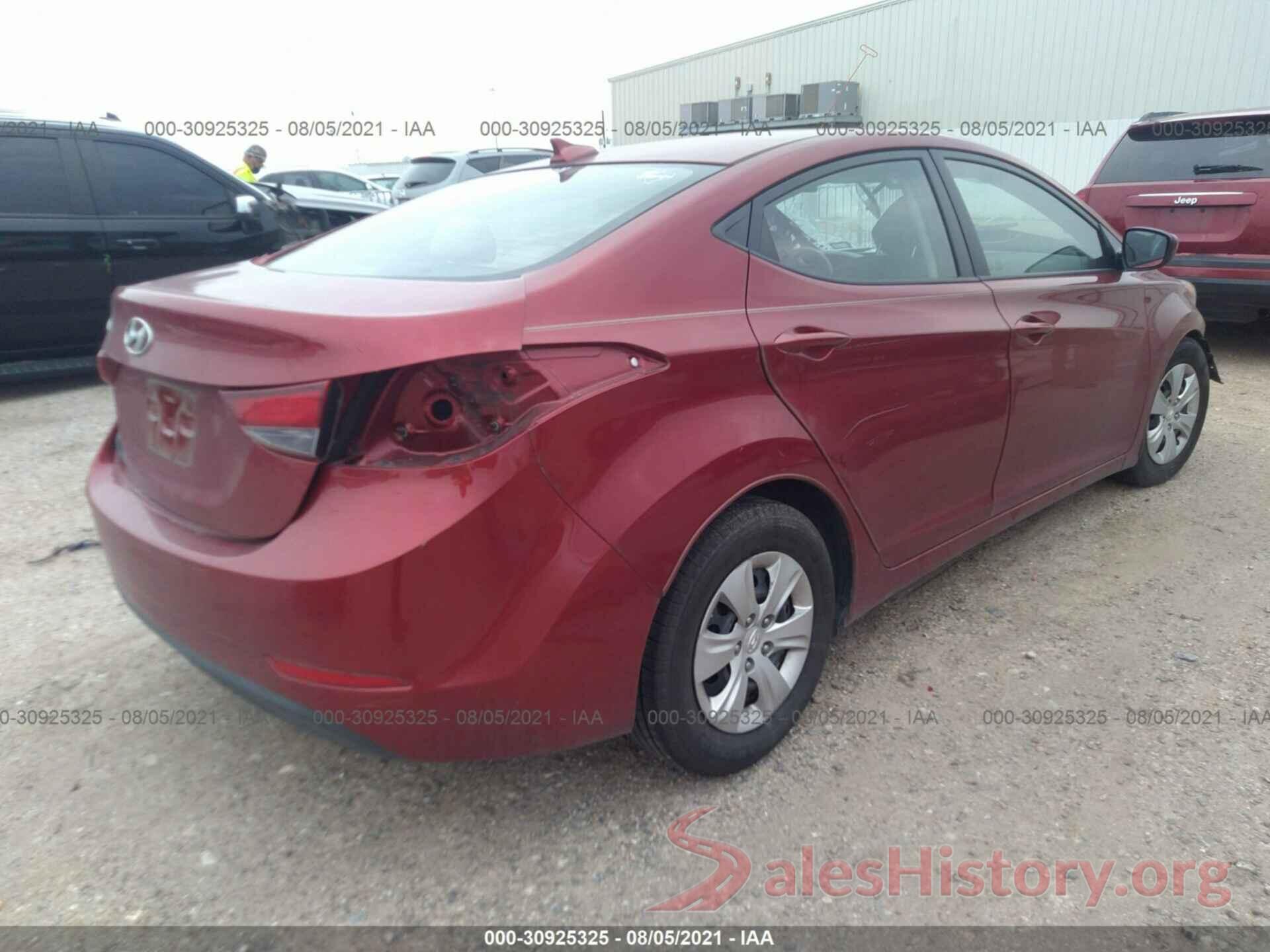 5NPDH4AE3GH669338 2016 HYUNDAI ELANTRA