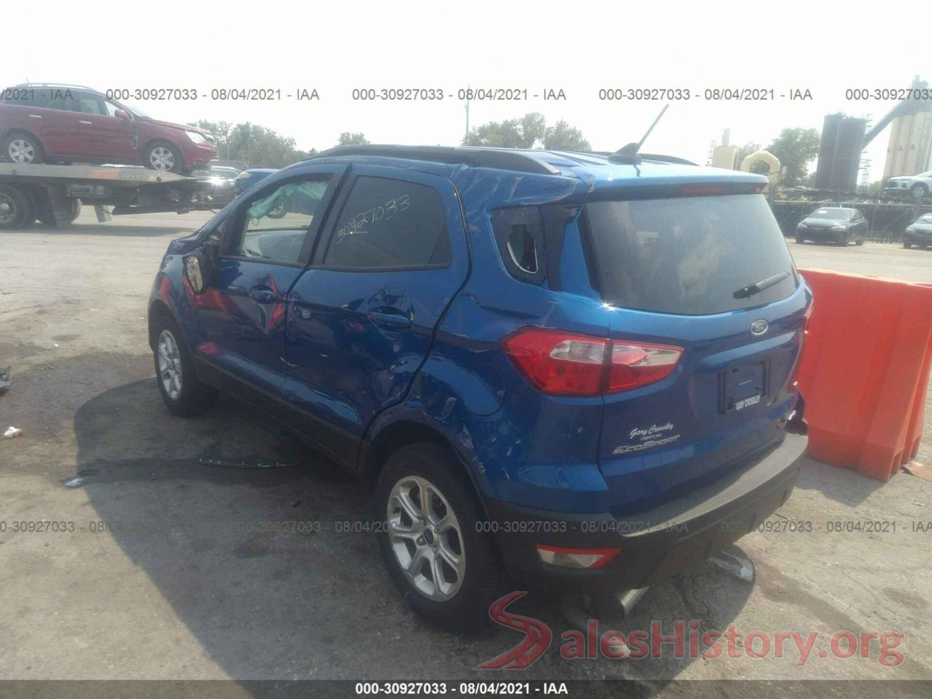 MAJ6S3GLXLC384478 2020 FORD ECOSPORT