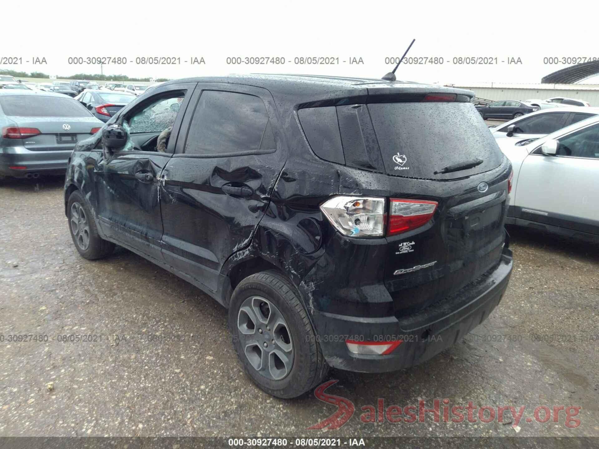 MAJ3S2FE6KC262425 2019 FORD ECOSPORT