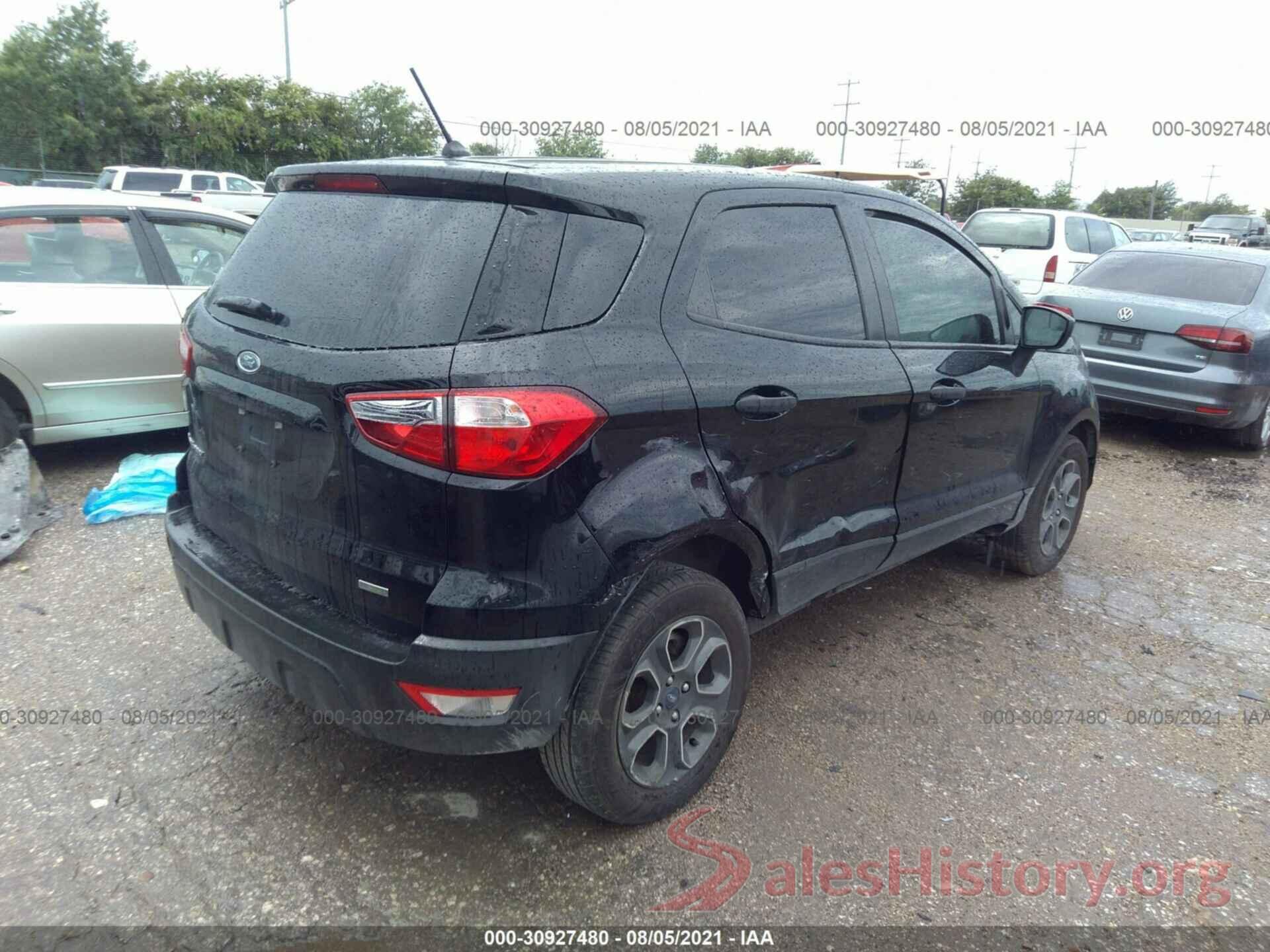 MAJ3S2FE6KC262425 2019 FORD ECOSPORT