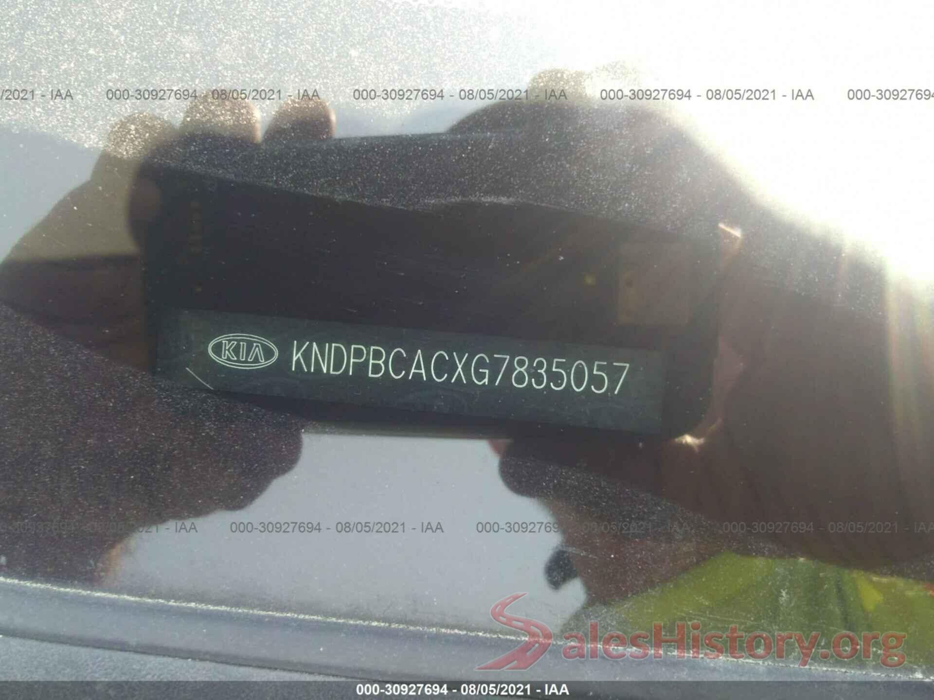 KNDPBCACXG7835057 2016 KIA SPORTAGE