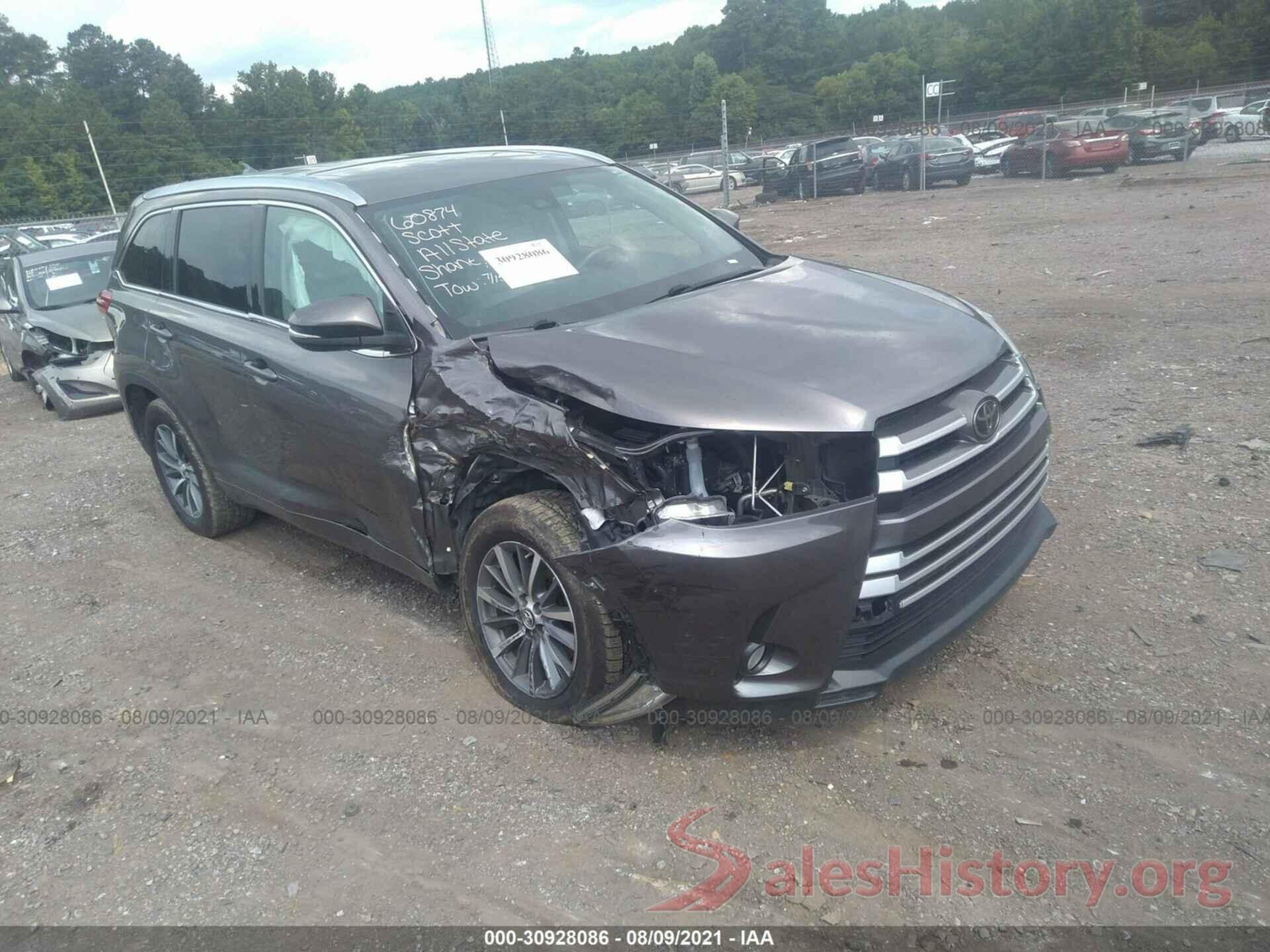 5TDKZRFH7HS525341 2017 TOYOTA HIGHLANDER