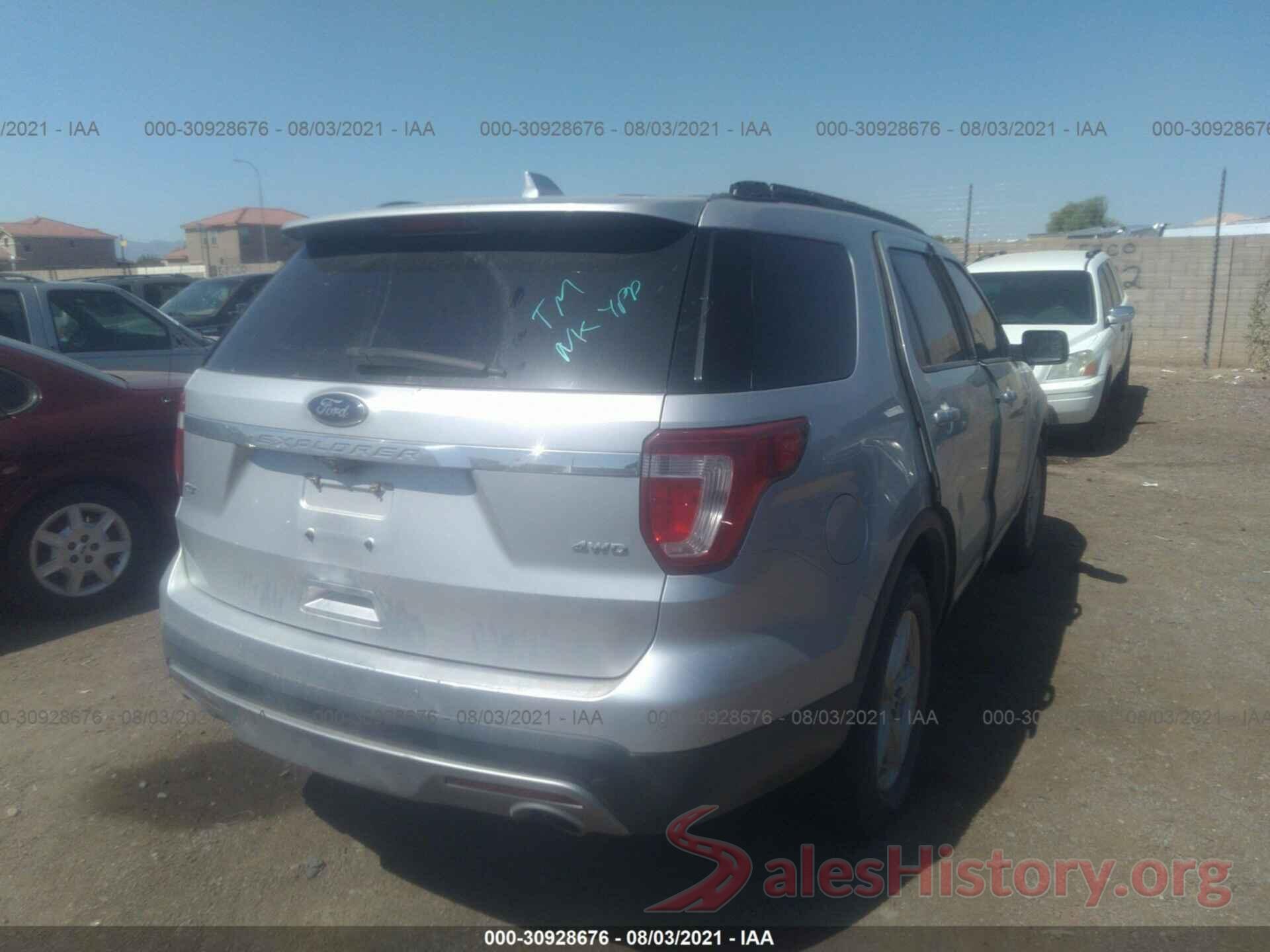 1FM5K8D80GGC51662 2016 FORD EXPLORER