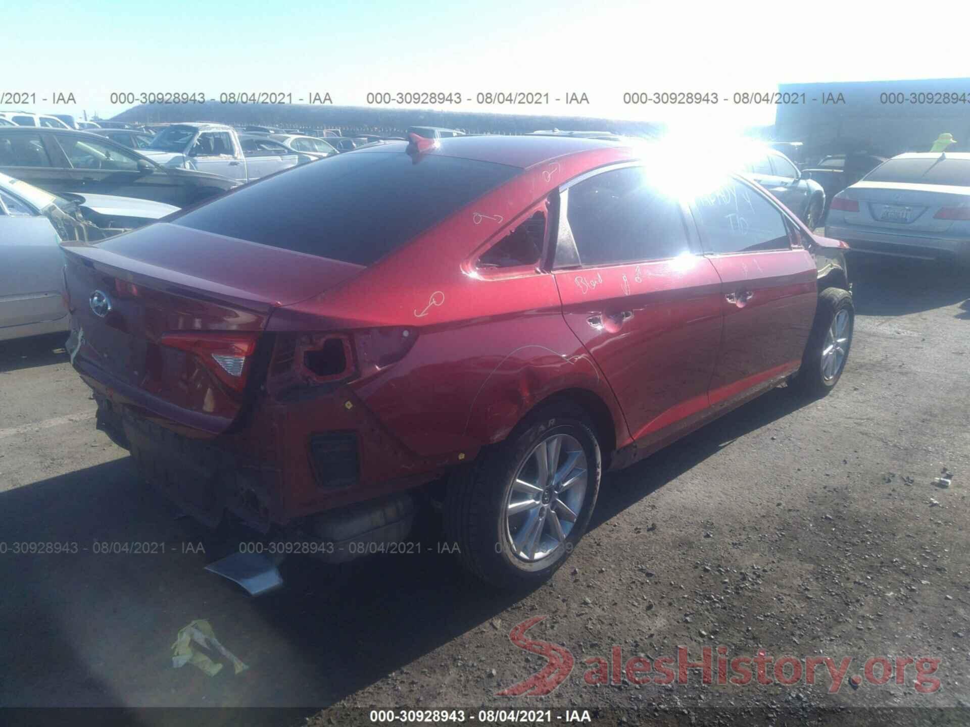 5NPE24AFXGH398308 2016 HYUNDAI SONATA