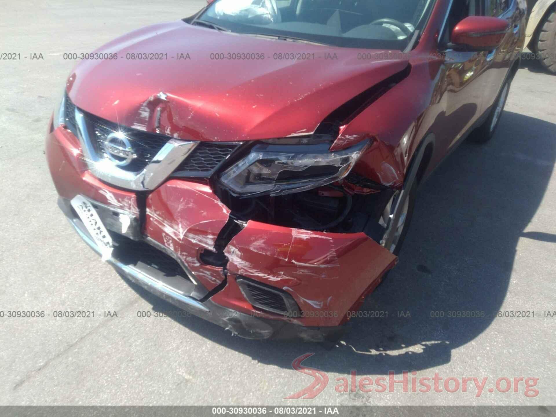 KNMAT2MV5GP636590 2016 NISSAN ROGUE