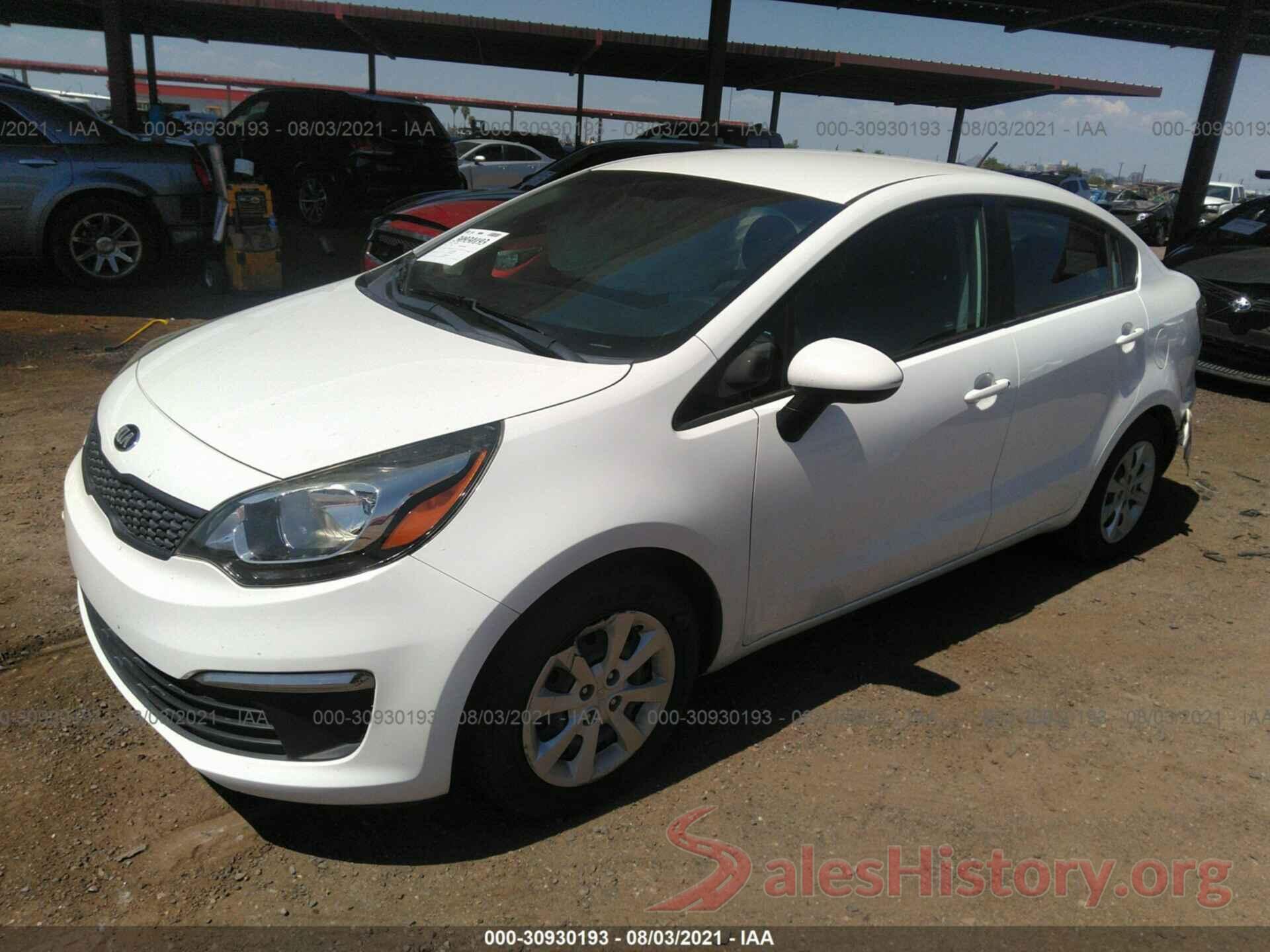 KNADM4A36G6604288 2016 KIA RIO