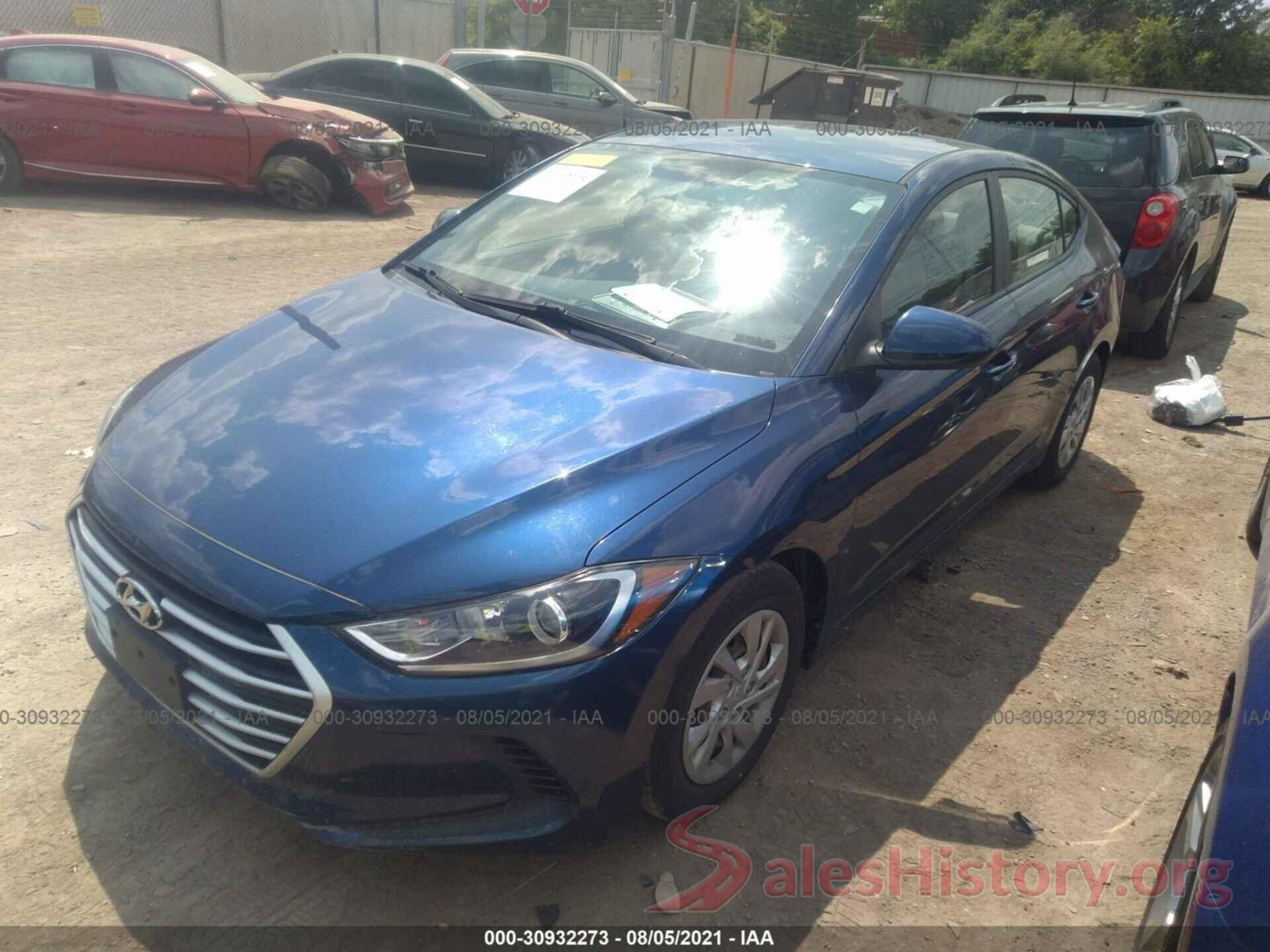 5NPD74LF0HH163895 2017 HYUNDAI ELANTRA