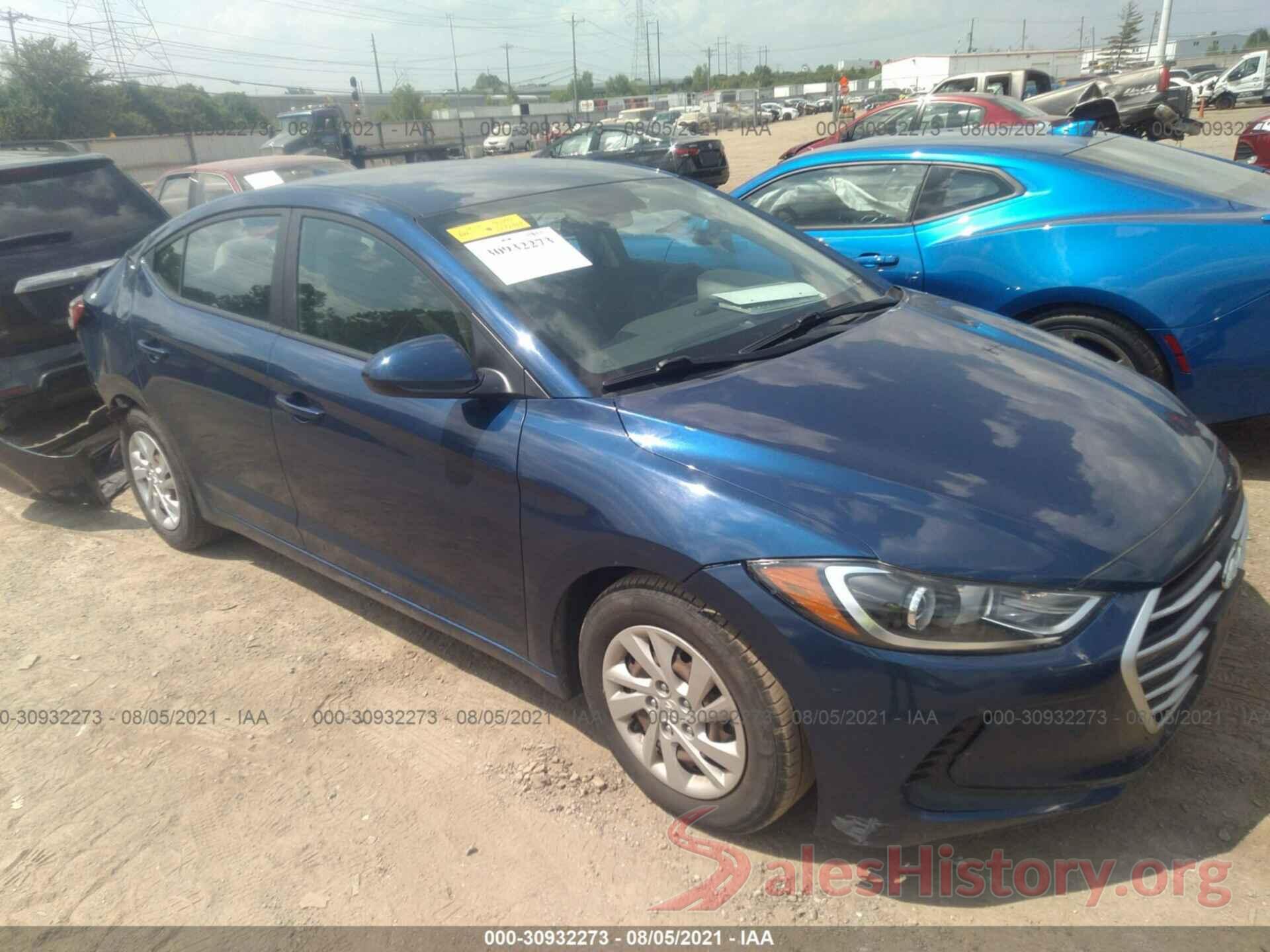 5NPD74LF0HH163895 2017 HYUNDAI ELANTRA