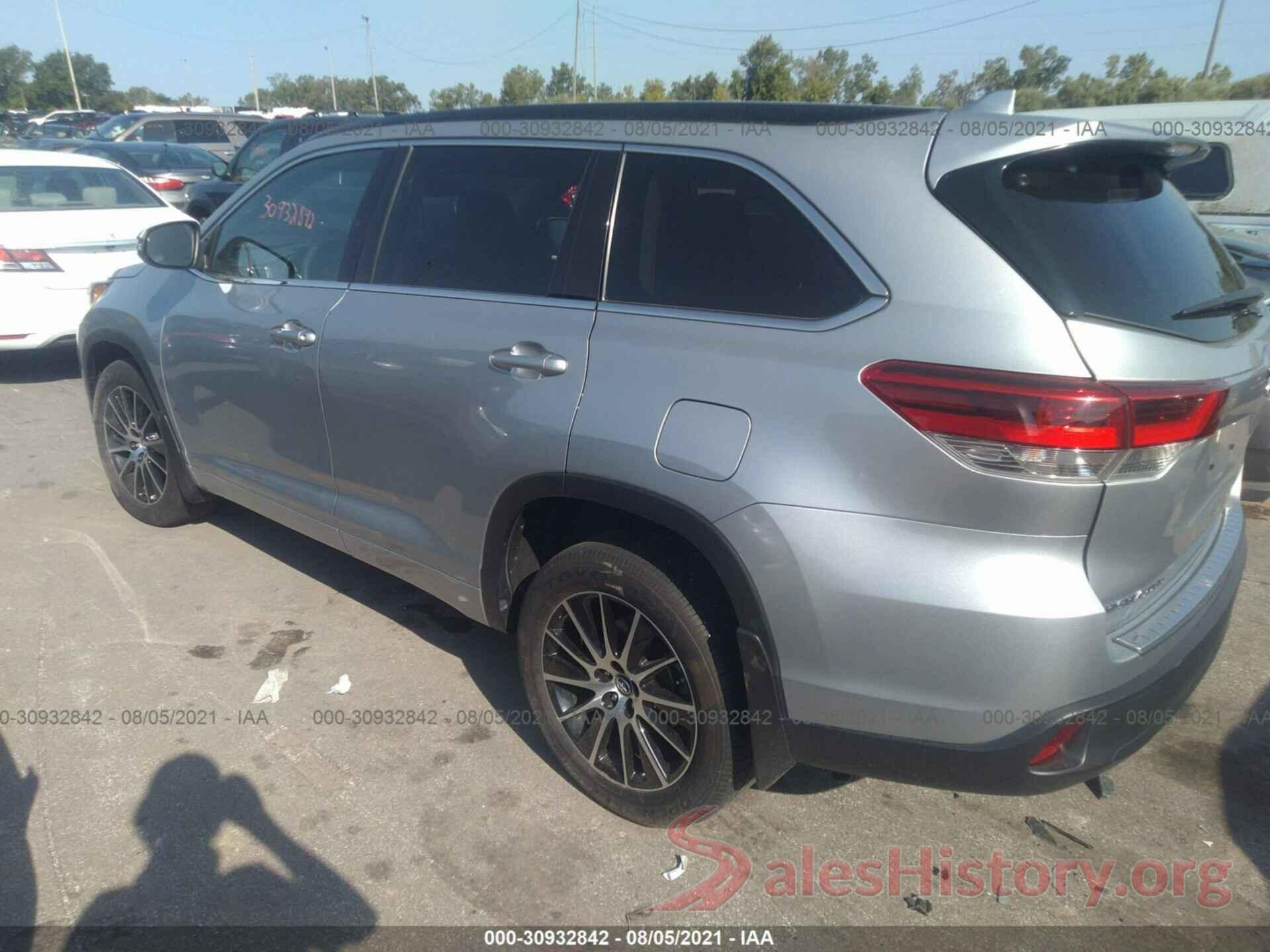 5TDJZRFH3JS807459 2018 TOYOTA HIGHLANDER