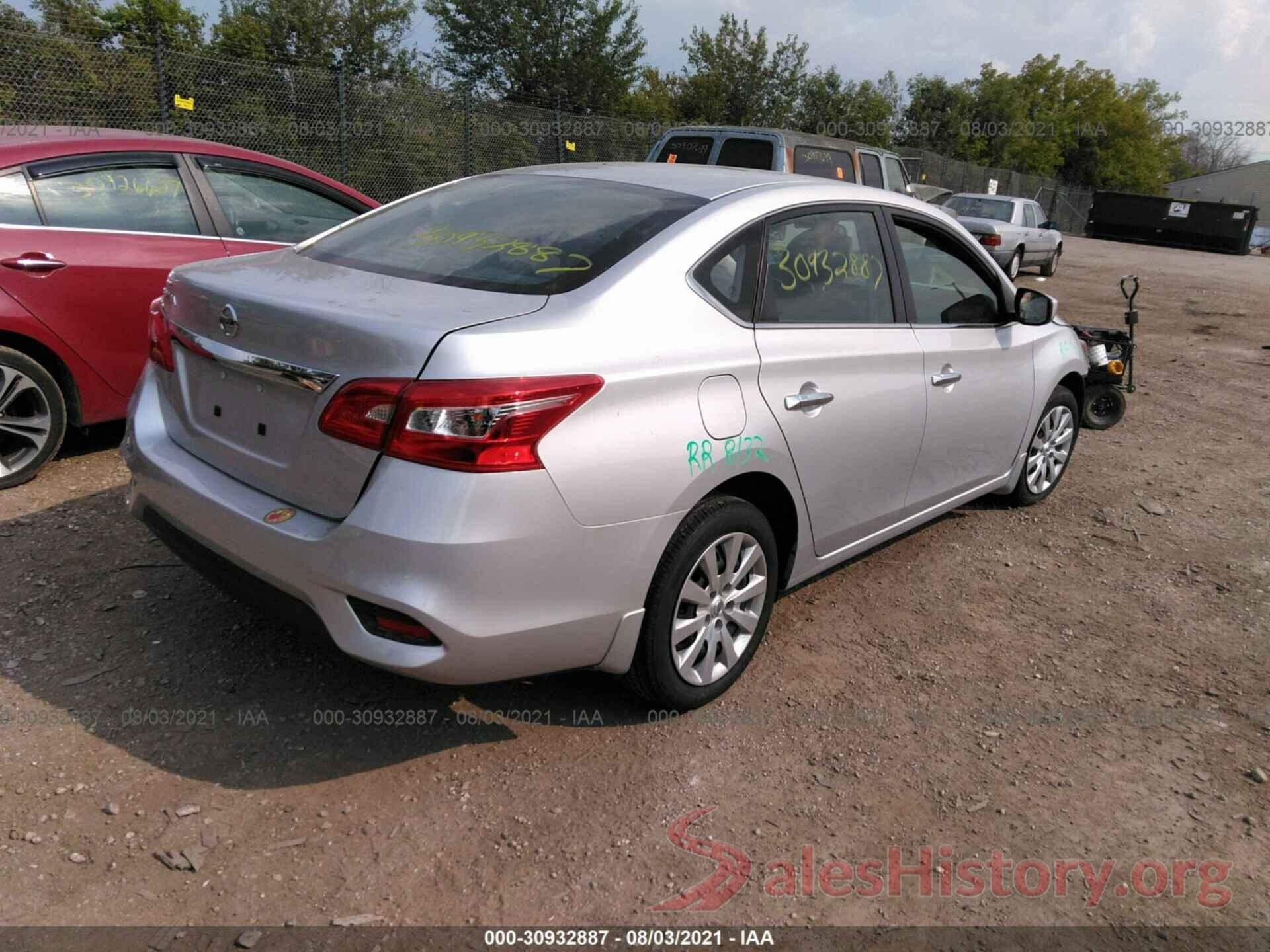 3N1AB7AP8KY416232 2019 NISSAN SENTRA