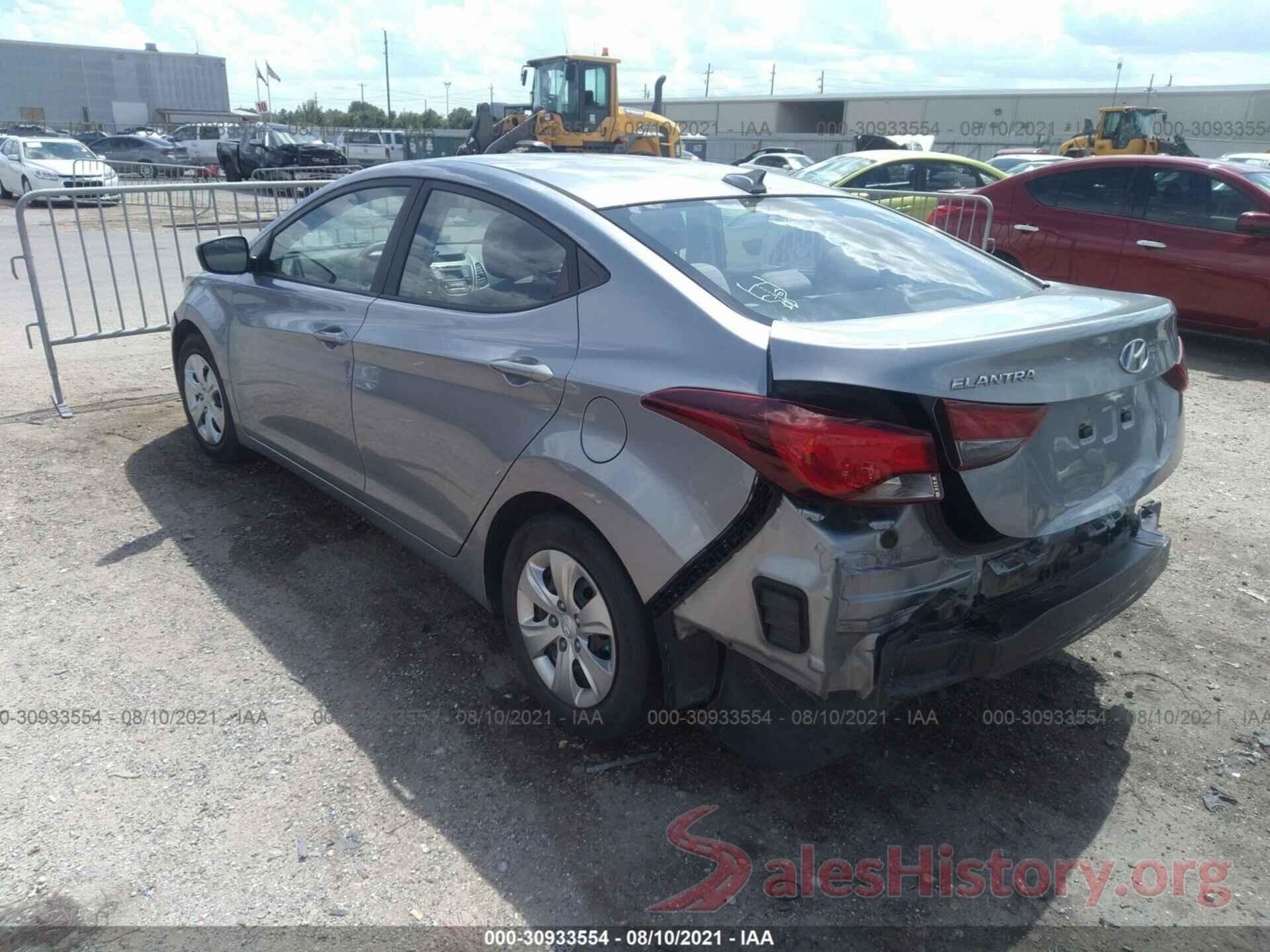 5NPDH4AE7GH744641 2016 HYUNDAI ELANTRA