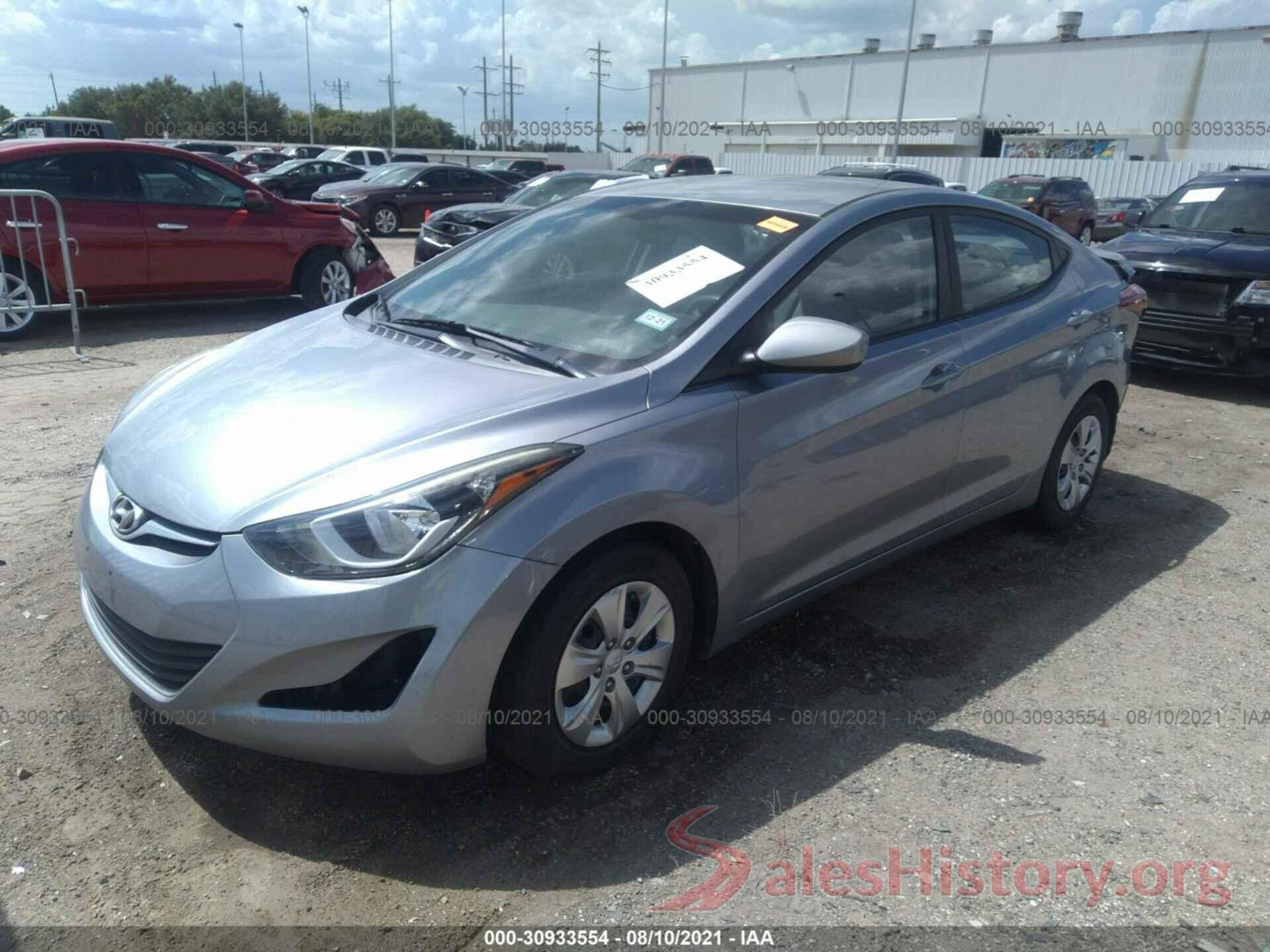 5NPDH4AE7GH744641 2016 HYUNDAI ELANTRA