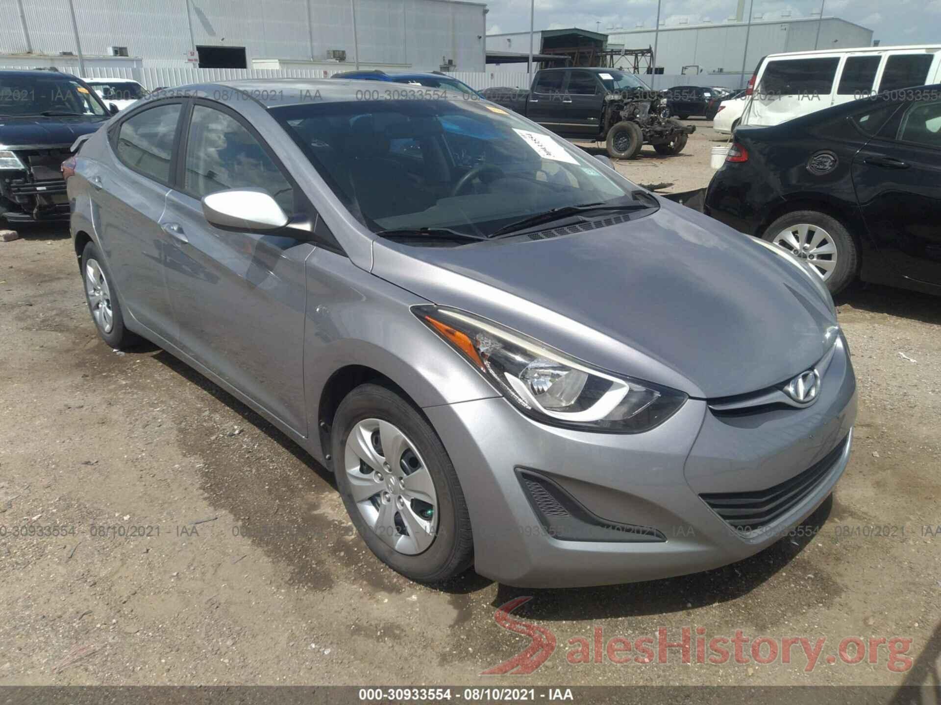 5NPDH4AE7GH744641 2016 HYUNDAI ELANTRA