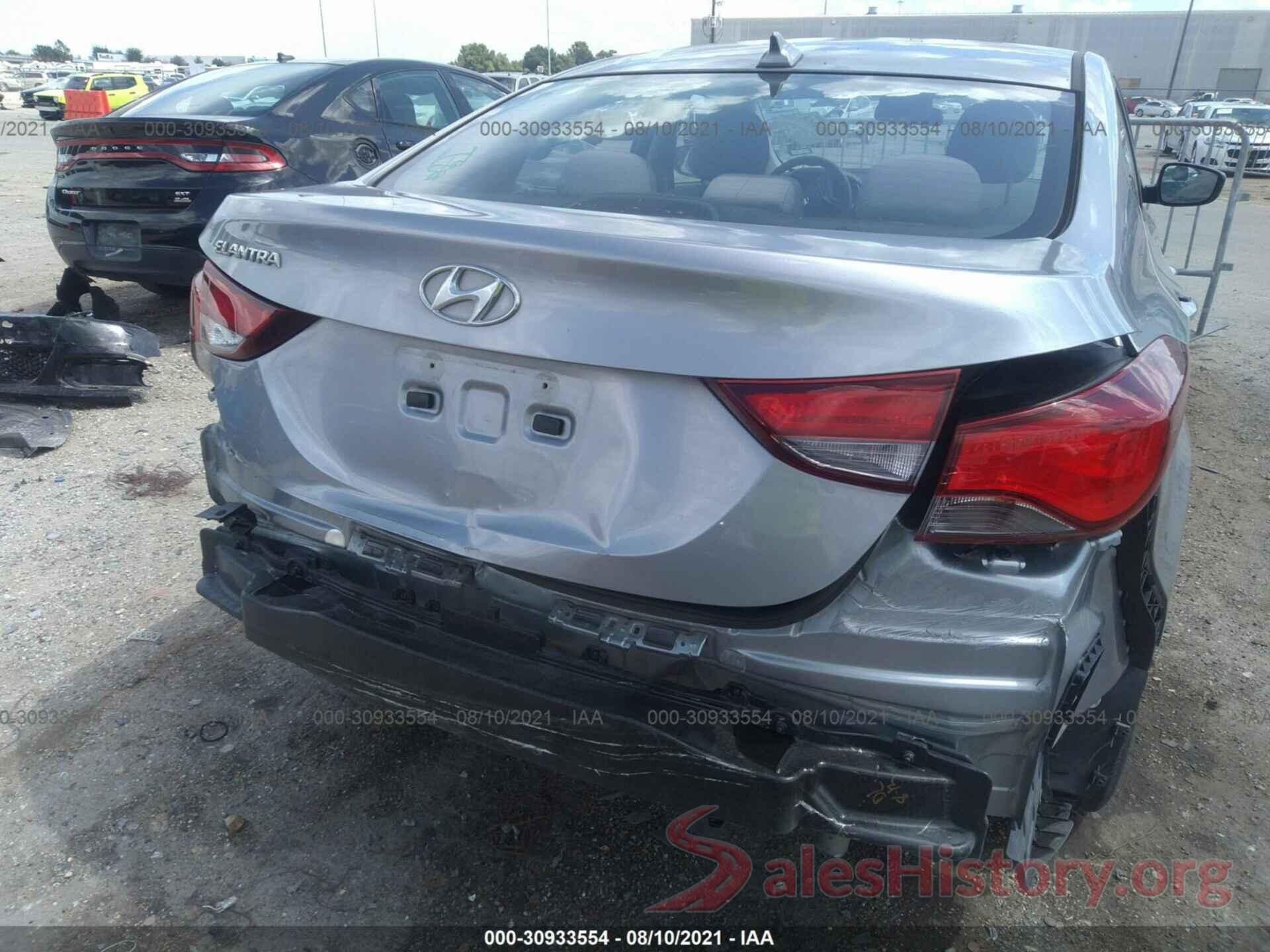 5NPDH4AE7GH744641 2016 HYUNDAI ELANTRA