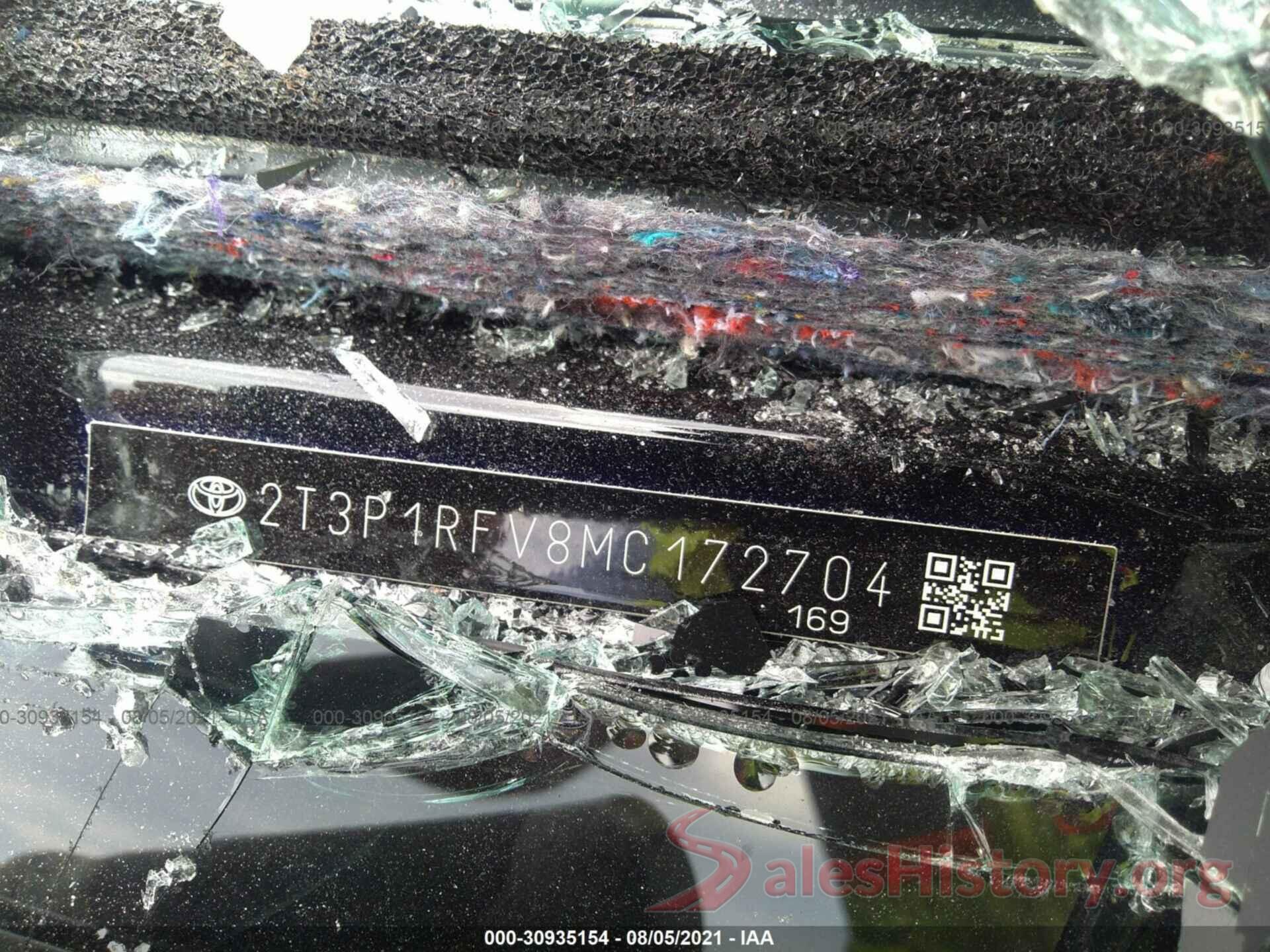 2T3P1RFV8MC172704 2021 TOYOTA RAV4