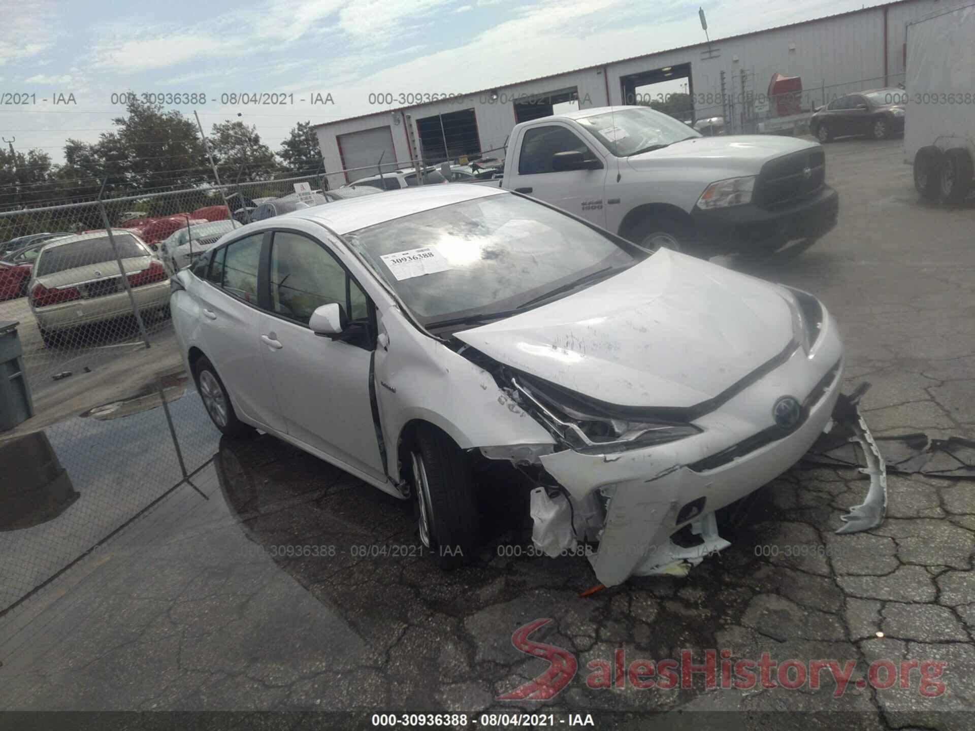 JTDKAMFU0M3145423 2021 TOYOTA PRIUS