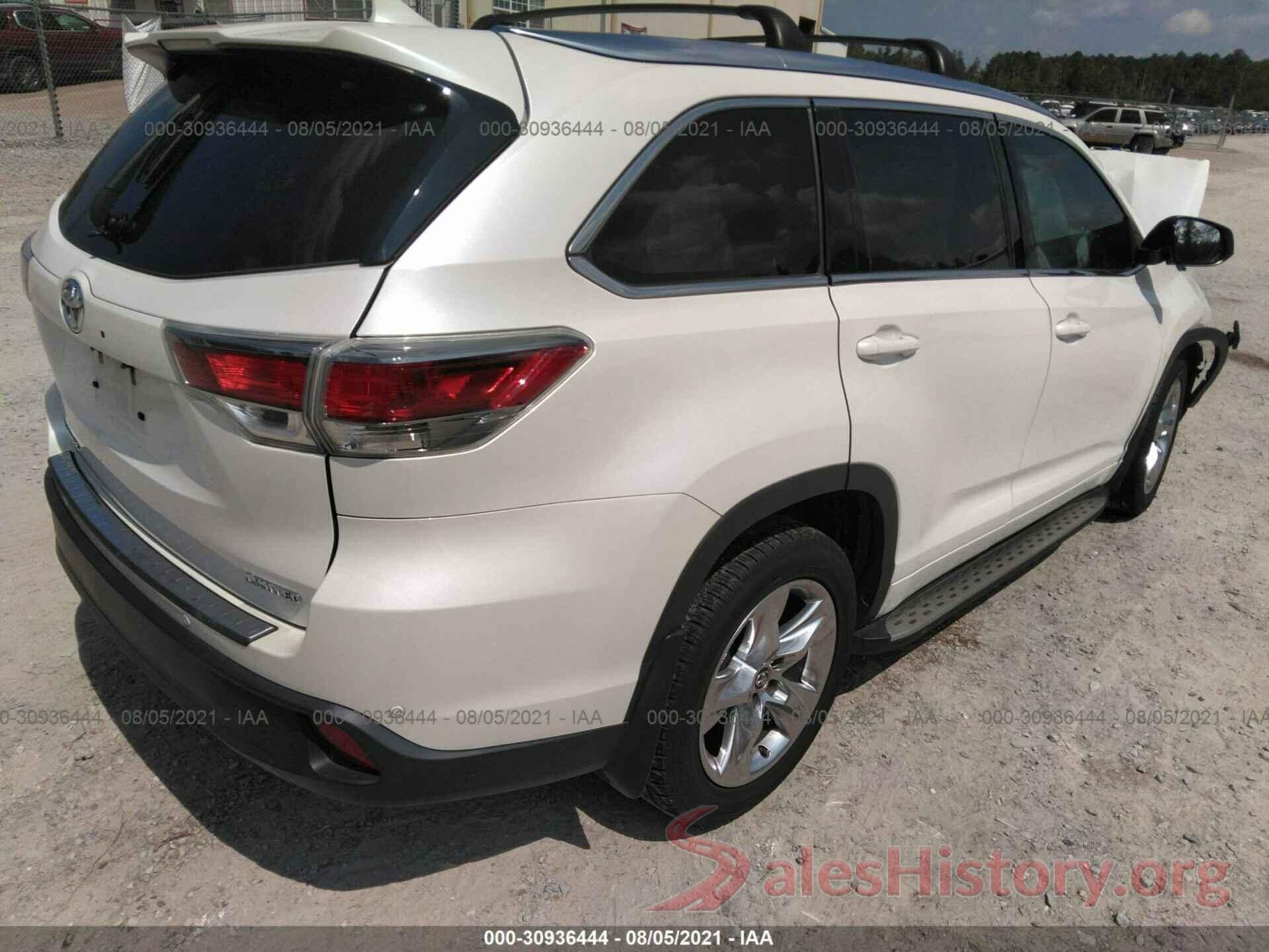 5TDYKRFH9GS122135 2016 TOYOTA HIGHLANDER