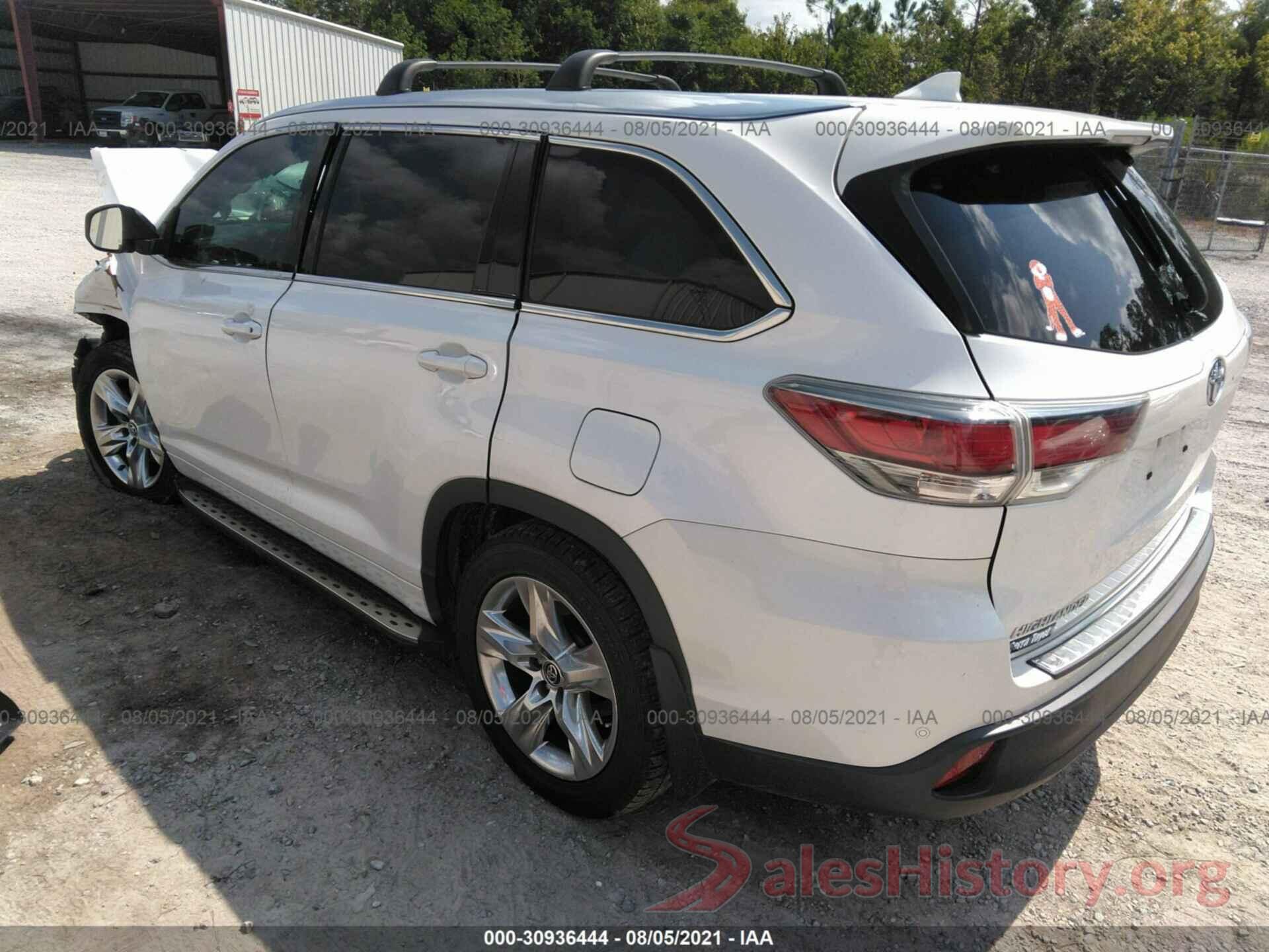 5TDYKRFH9GS122135 2016 TOYOTA HIGHLANDER