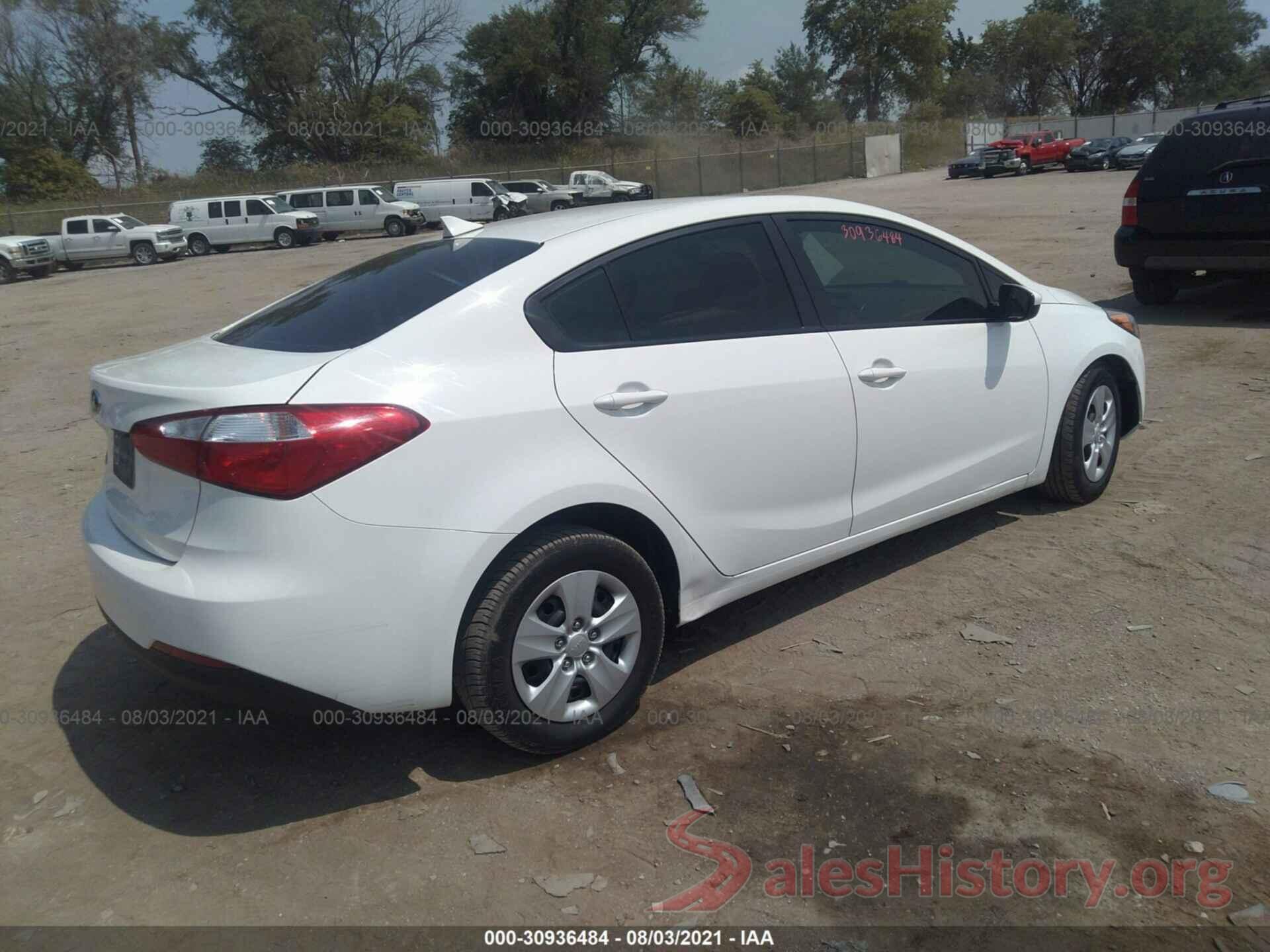 KNAFK4A65G5615667 2016 KIA FORTE