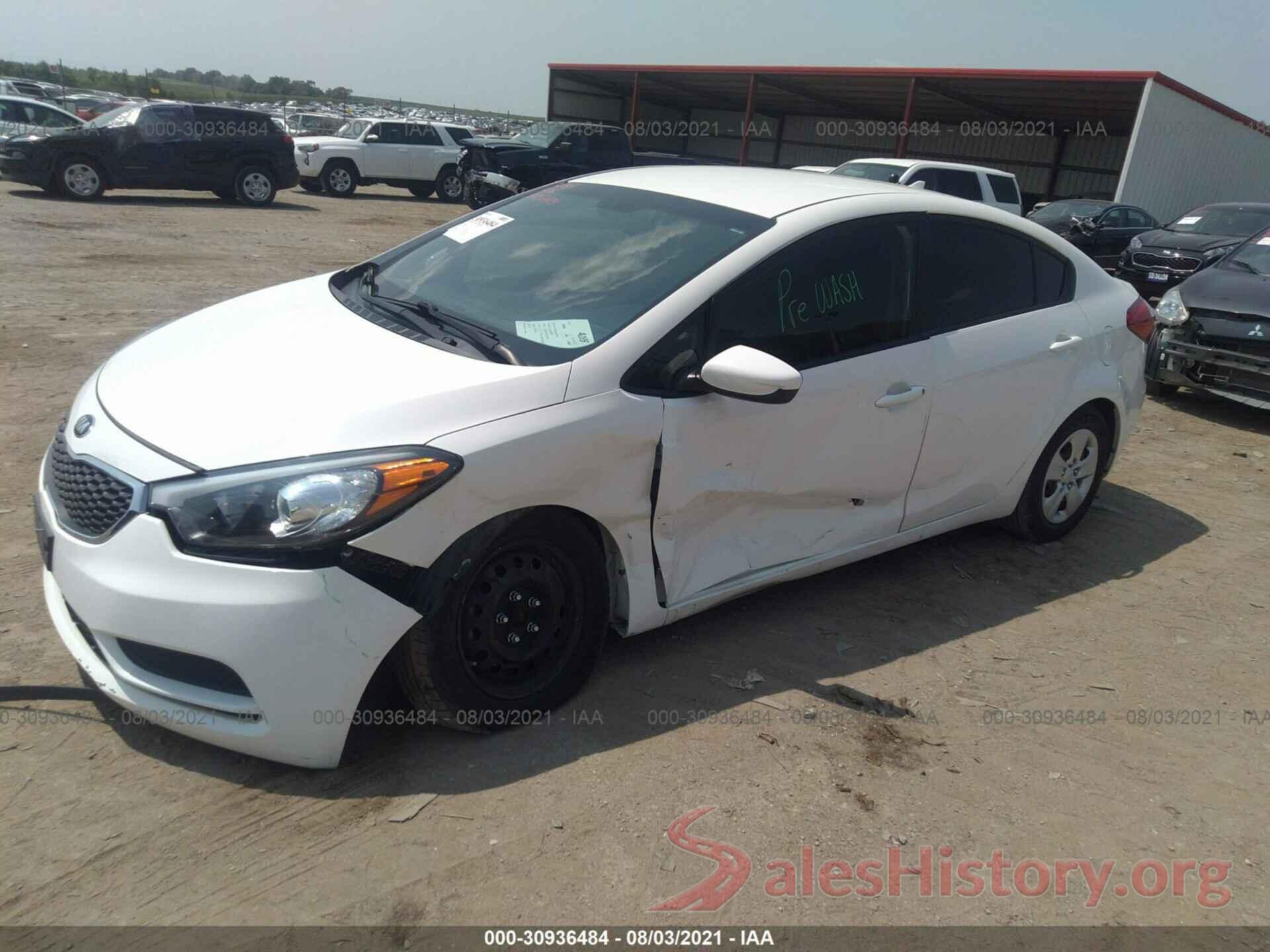 KNAFK4A65G5615667 2016 KIA FORTE