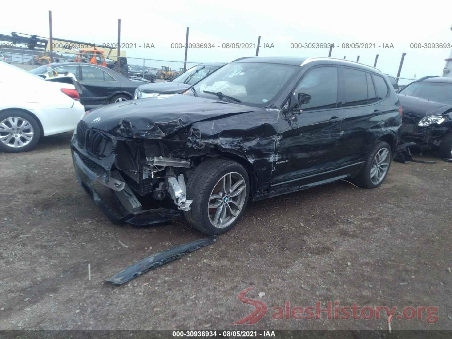 5UXWX9C37H0T23732 2017 BMW X3