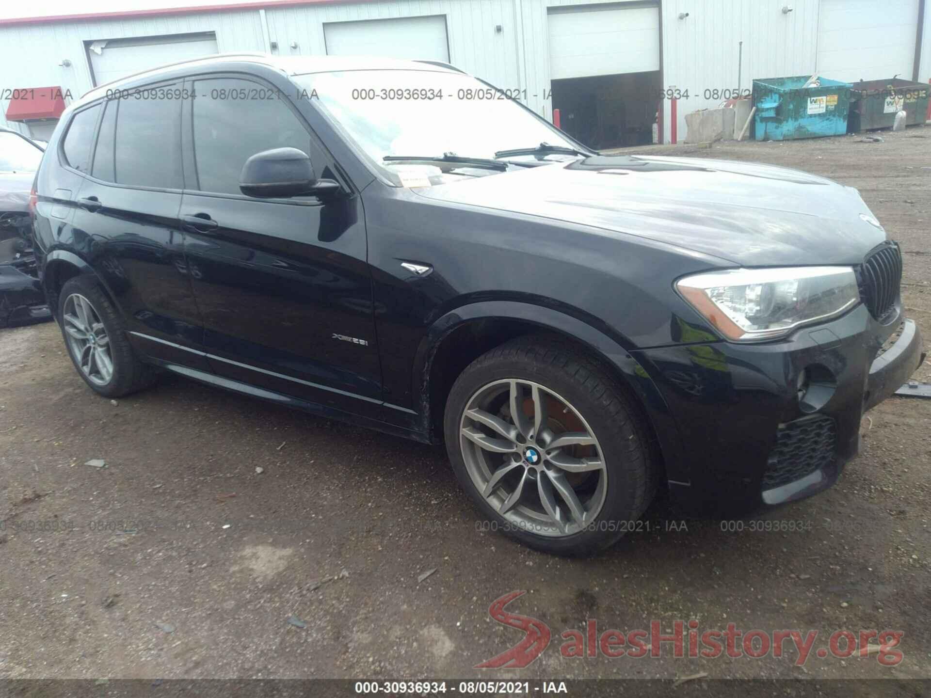 5UXWX9C37H0T23732 2017 BMW X3