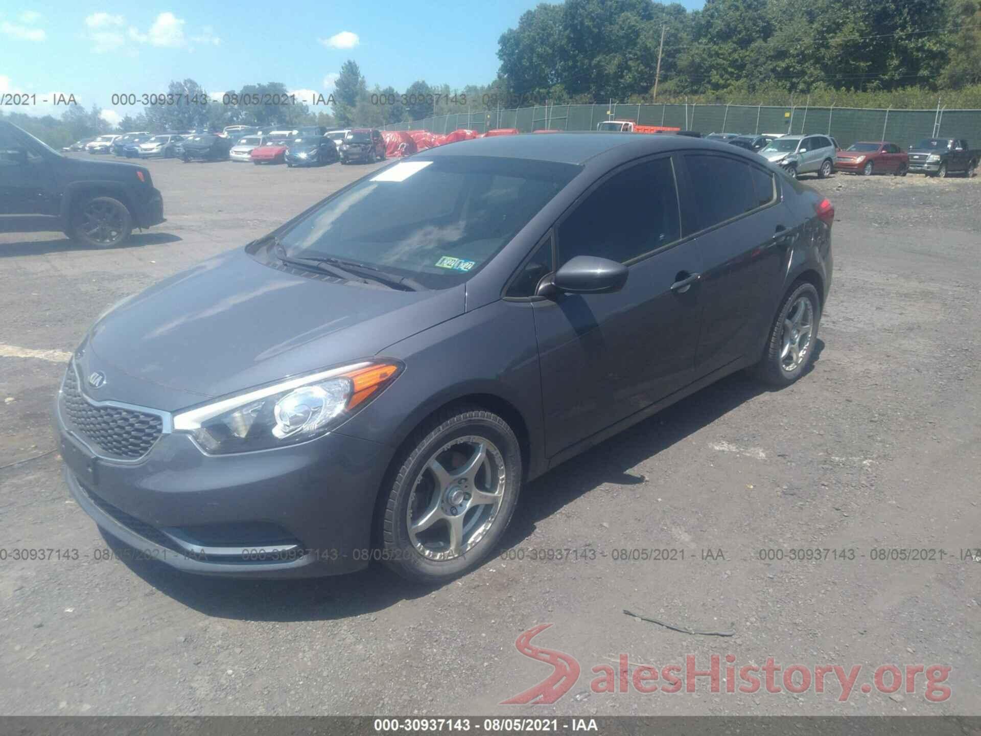 KNAFK4A60G5542420 2016 KIA FORTE