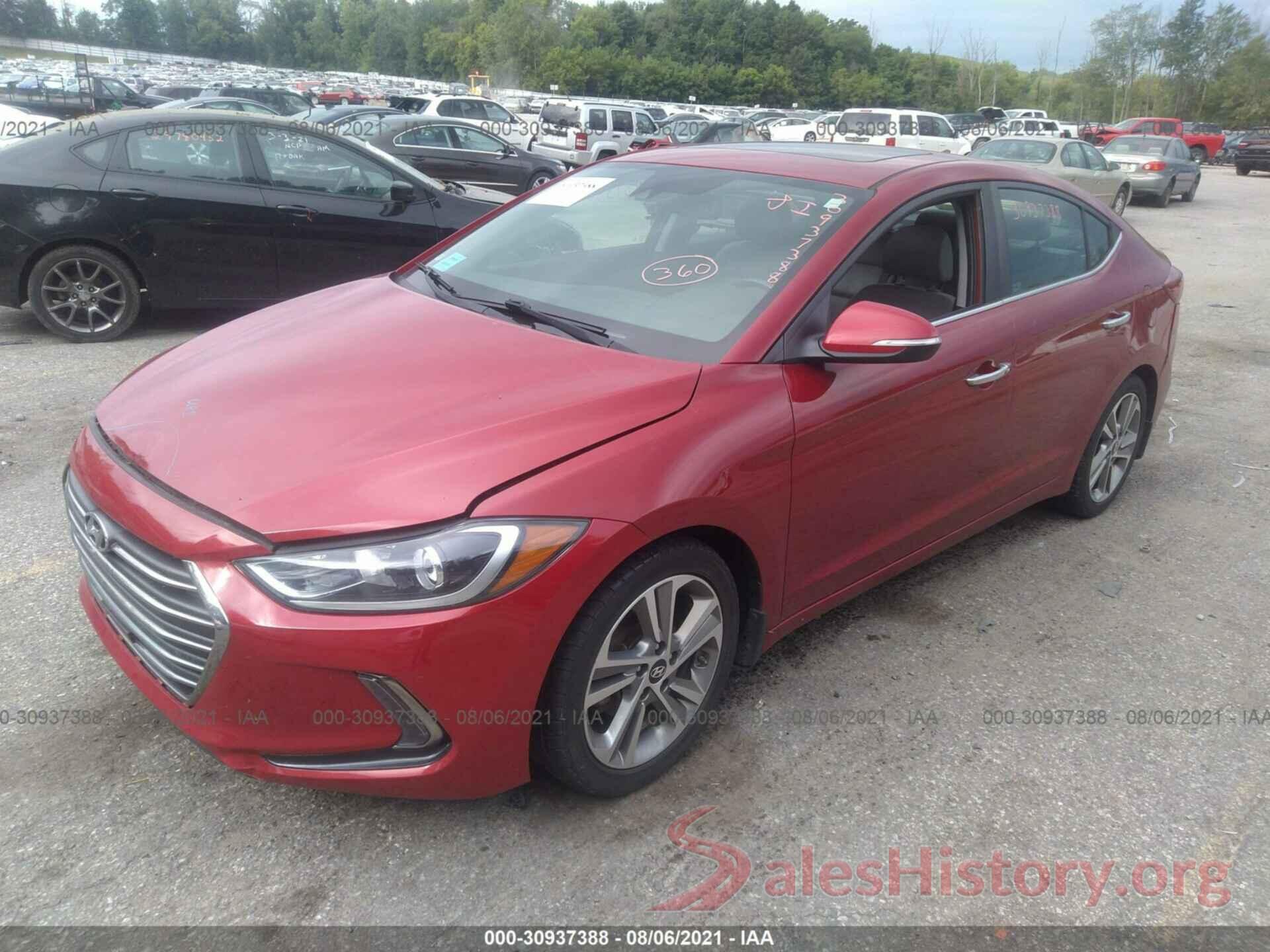 KMHD84LF4HU313036 2017 HYUNDAI ELANTRA