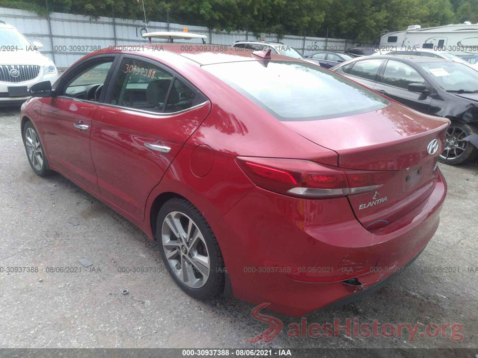 KMHD84LF4HU313036 2017 HYUNDAI ELANTRA