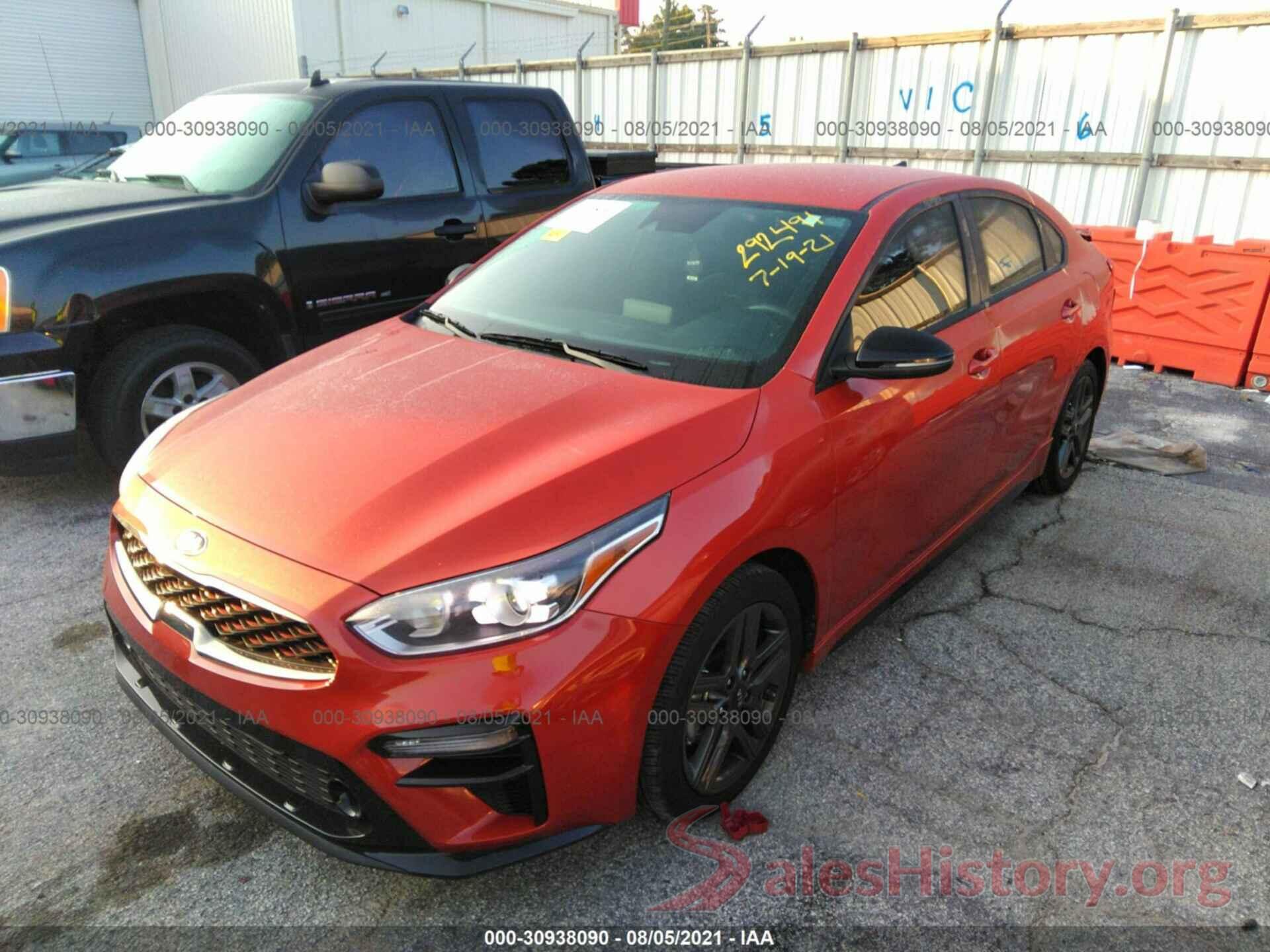 3KPF34AD1ME292491 2021 KIA FORTE