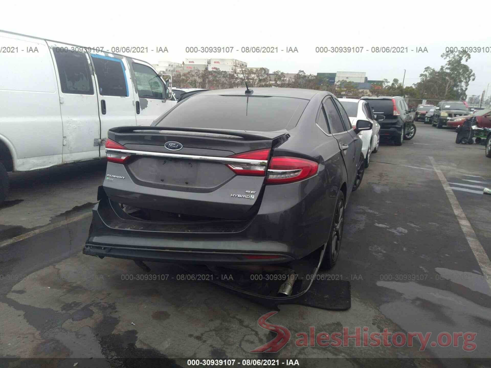 3FA6P0LU8JR241879 2018 FORD FUSION HYBRID