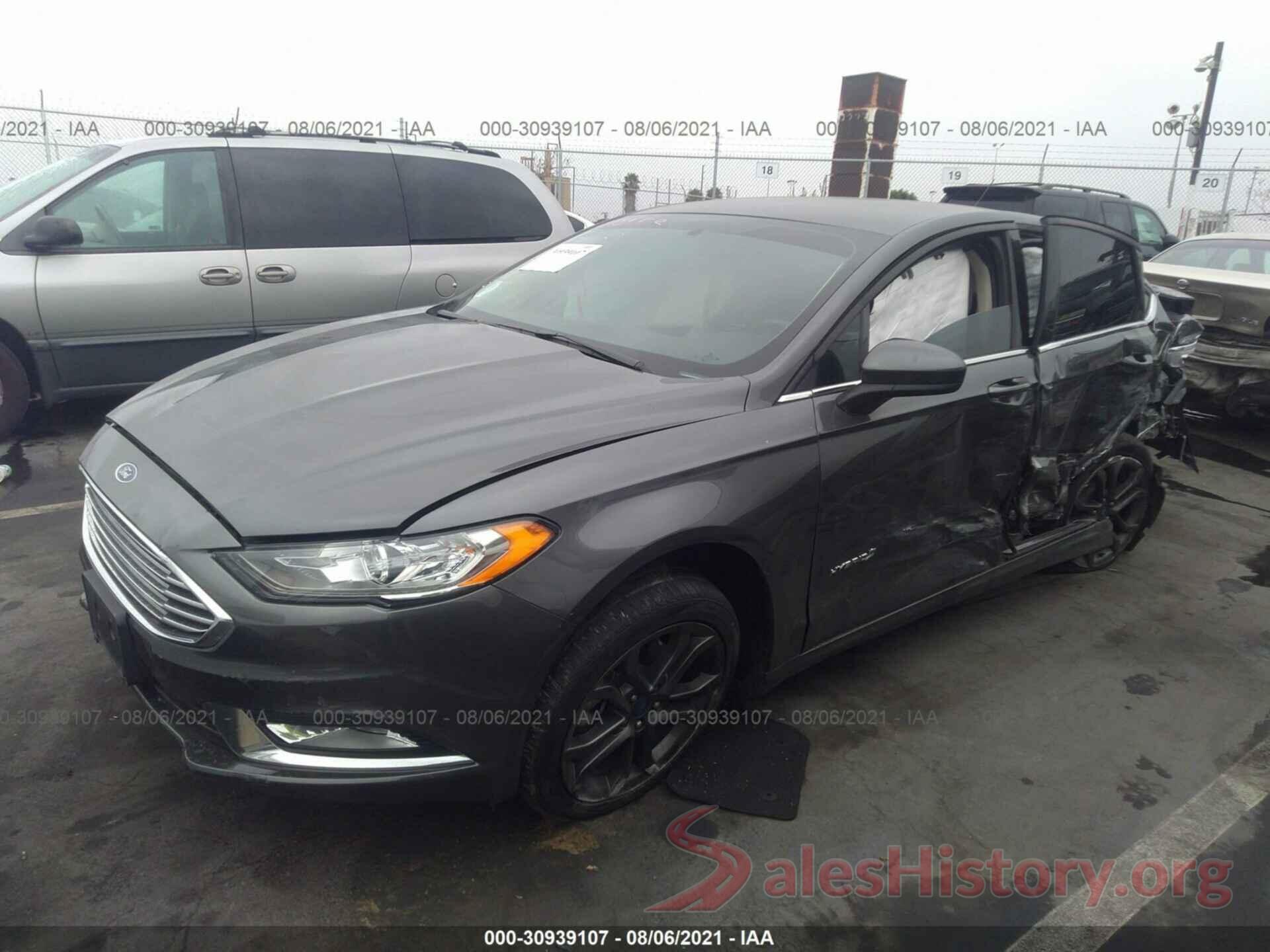 3FA6P0LU8JR241879 2018 FORD FUSION HYBRID