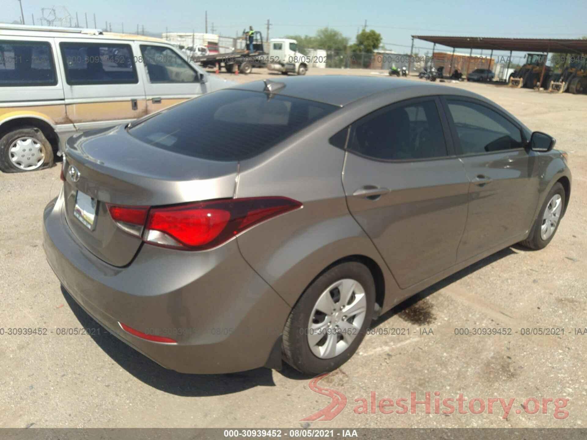 5NPDH4AE3GH796199 2016 HYUNDAI ELANTRA