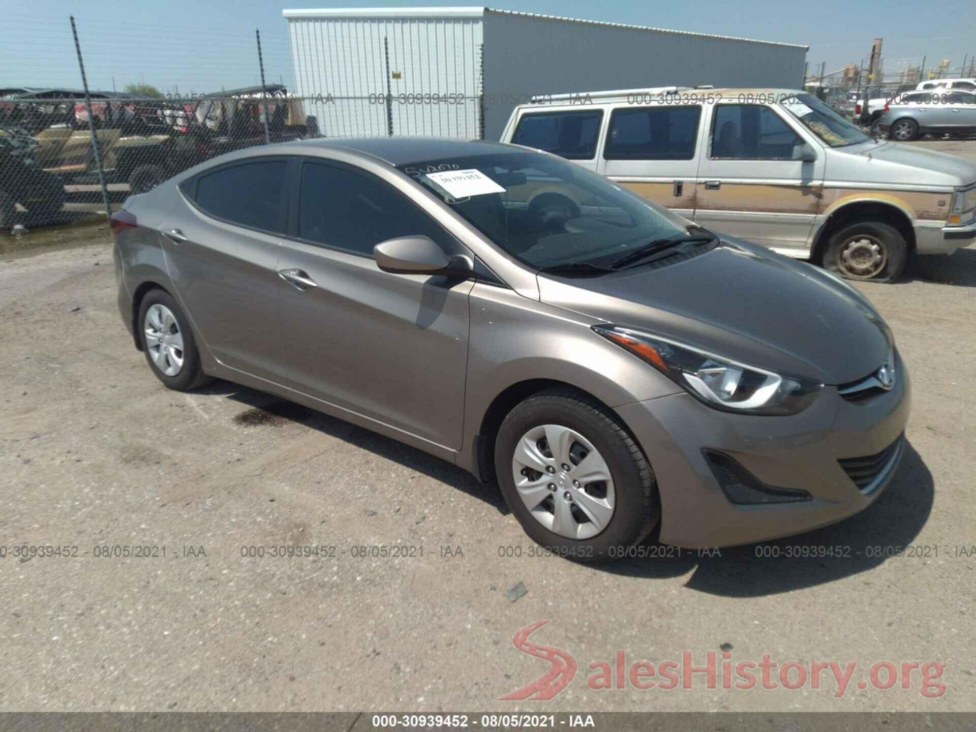 5NPDH4AE3GH796199 2016 HYUNDAI ELANTRA