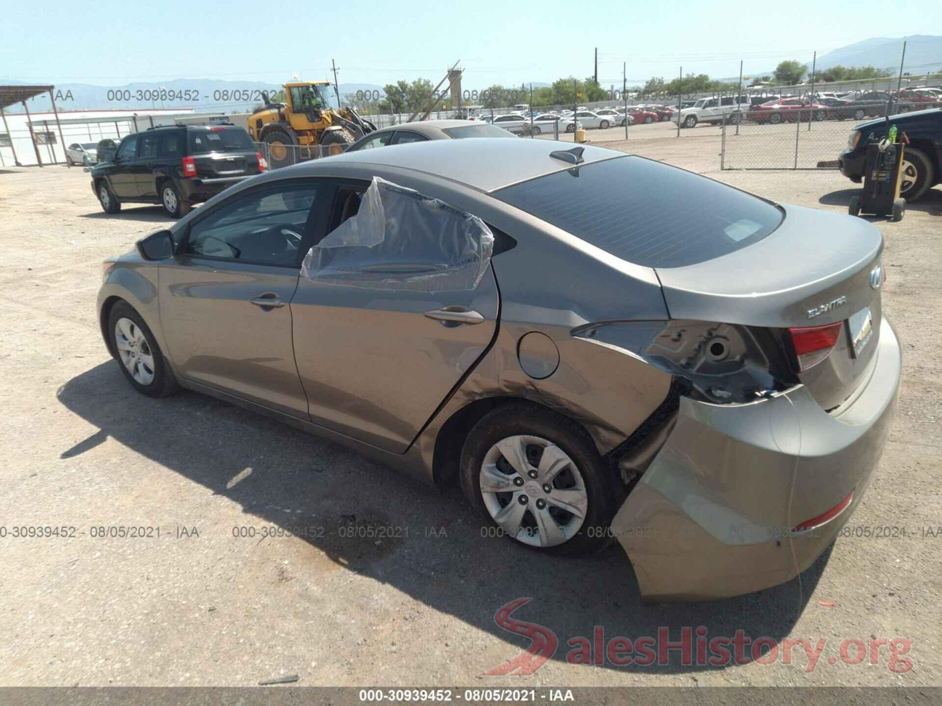 5NPDH4AE3GH796199 2016 HYUNDAI ELANTRA