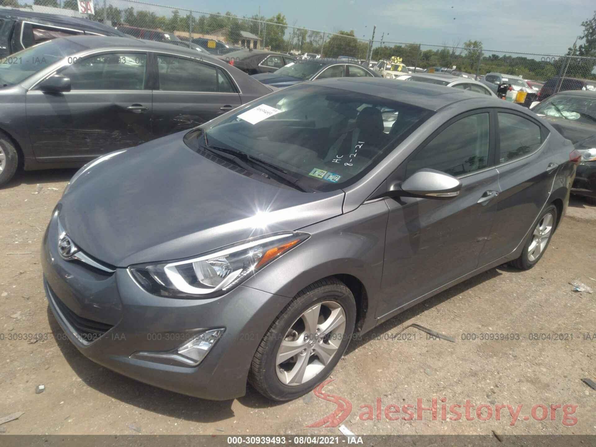 KMHDH4AE0GU604125 2016 HYUNDAI ELANTRA