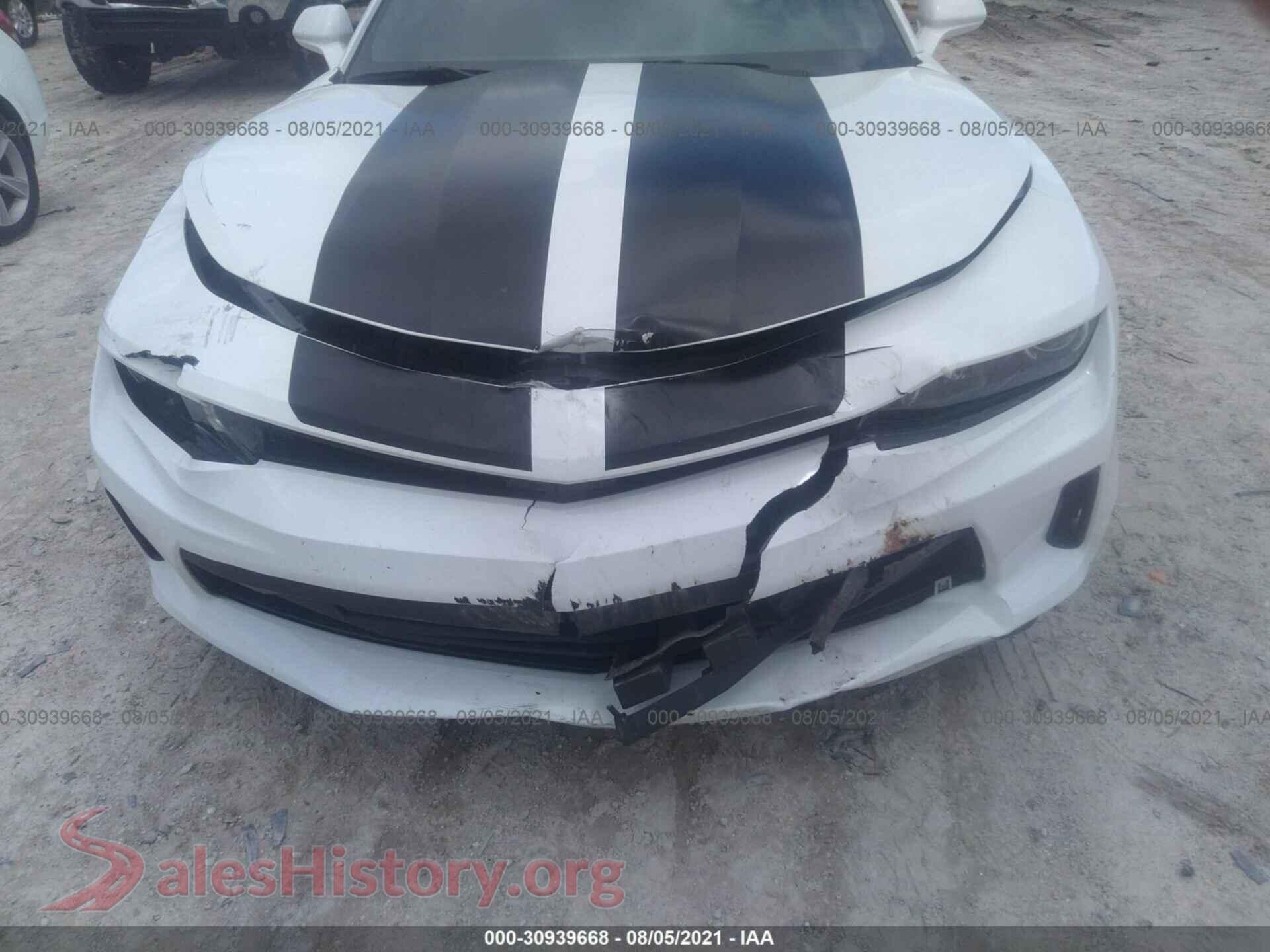 2016 CHEVROLET CAMARO VIN 1G1FB1RX7G0179697, rear passenger side