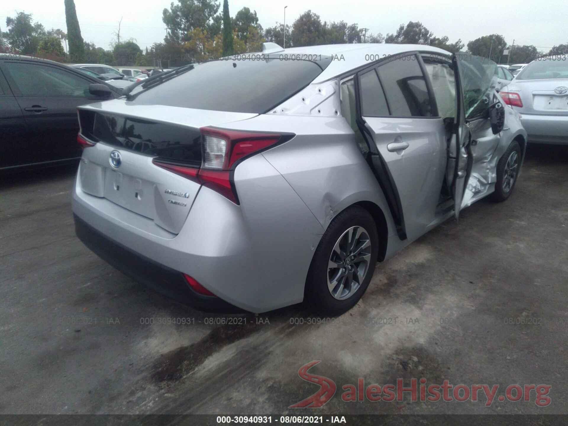 JTDKAMFU8M3133777 2021 TOYOTA PRIUS