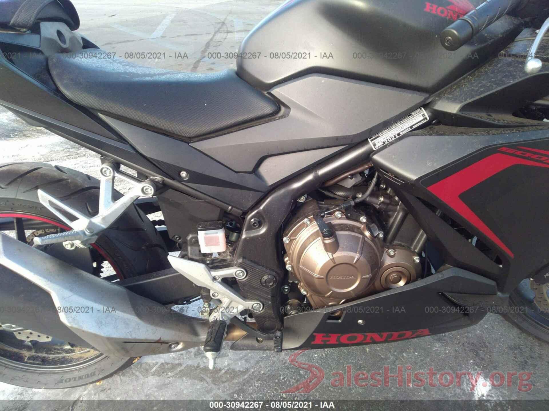 MLHPC6250M5200707 2021 HONDA CBR500