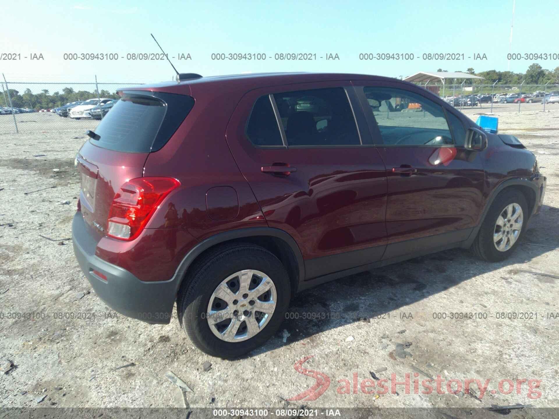 3GNCJKSB8GL277522 2016 CHEVROLET TRAX