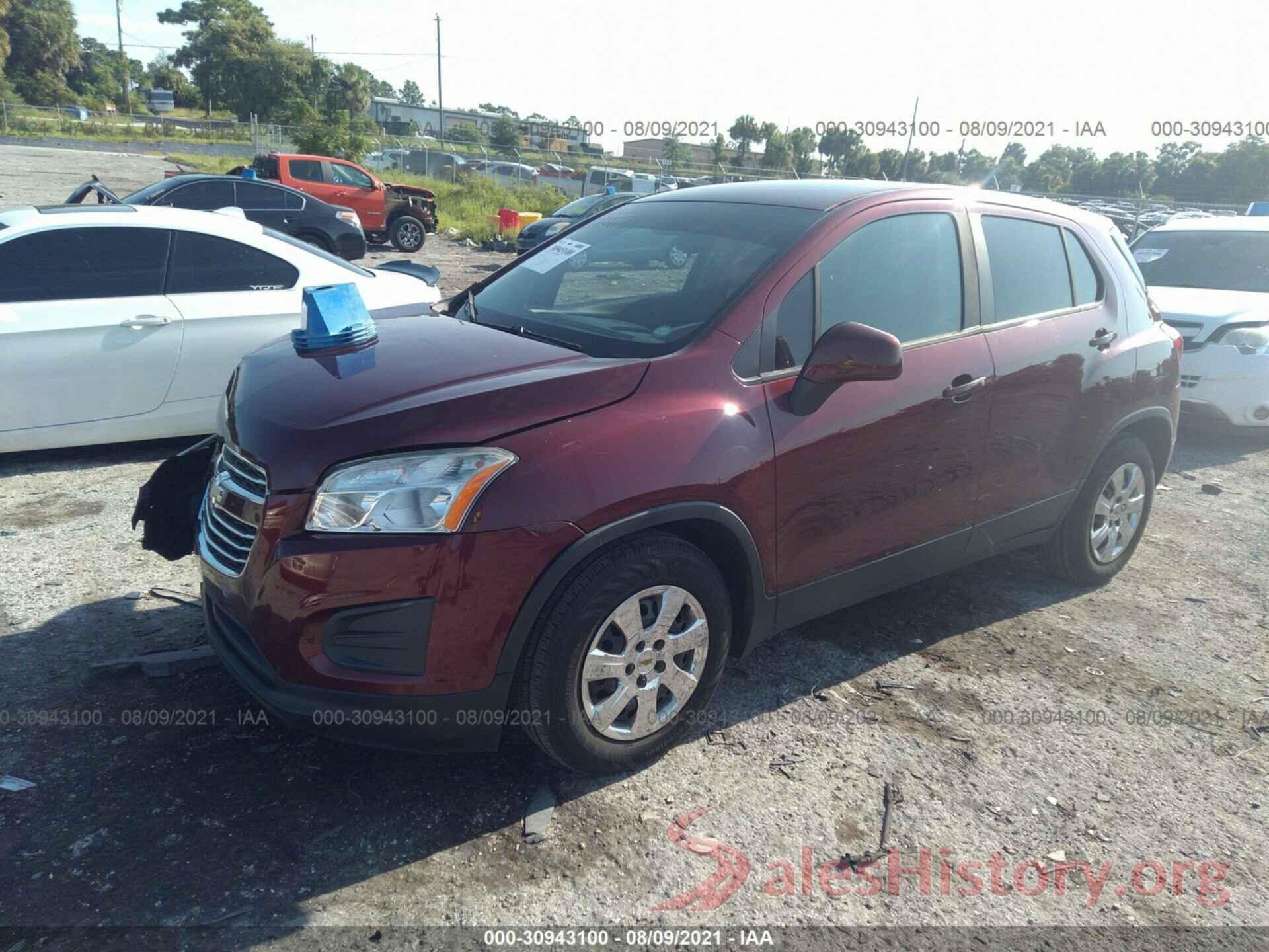 3GNCJKSB8GL277522 2016 CHEVROLET TRAX