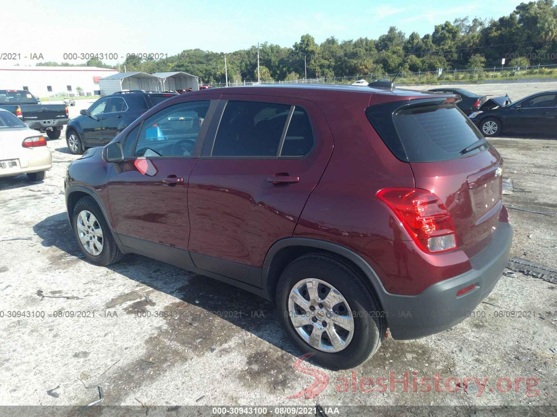 3GNCJKSB8GL277522 2016 CHEVROLET TRAX