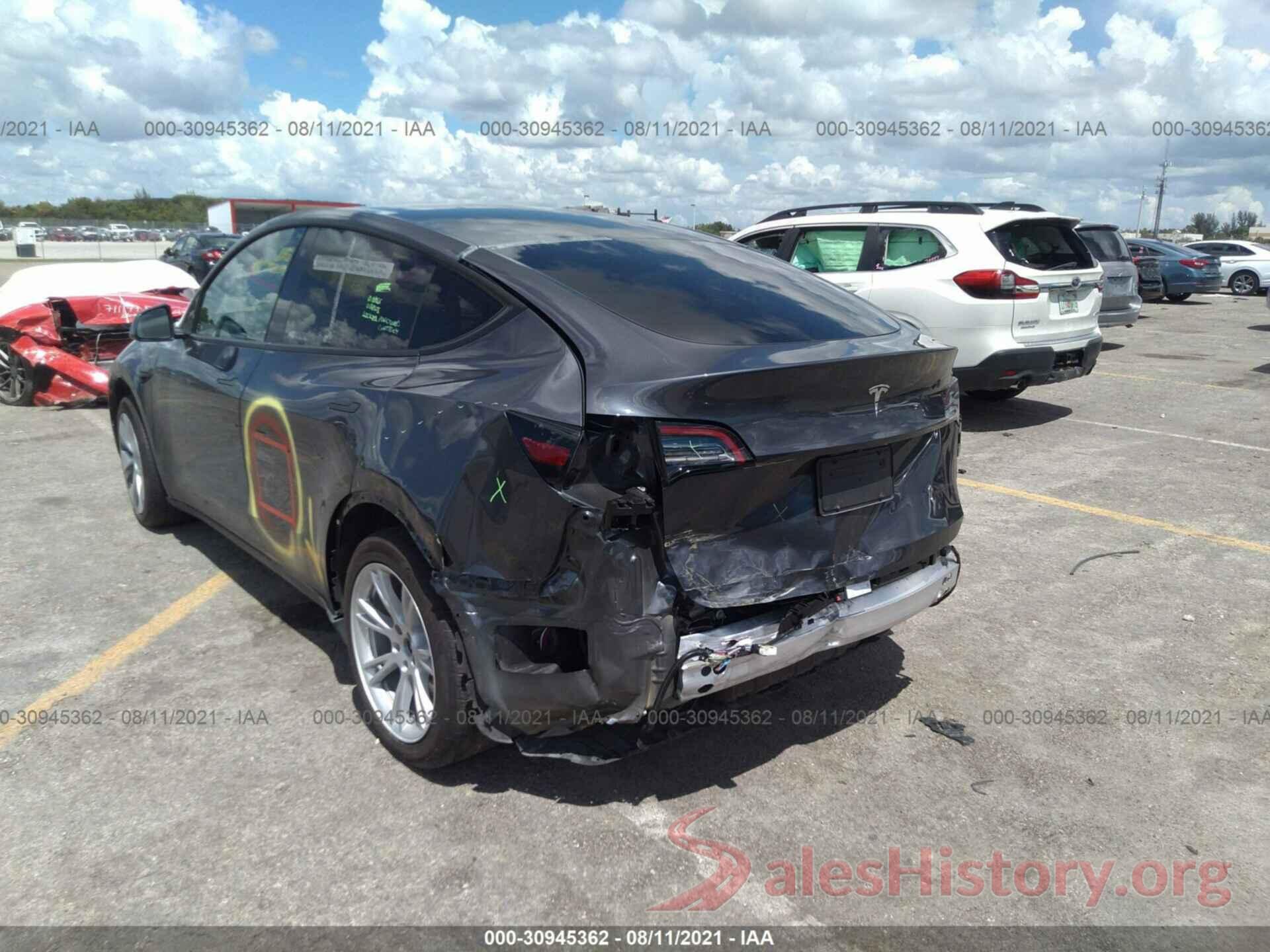 5YJYGDEE3LF043912 2020 TESLA MODEL Y