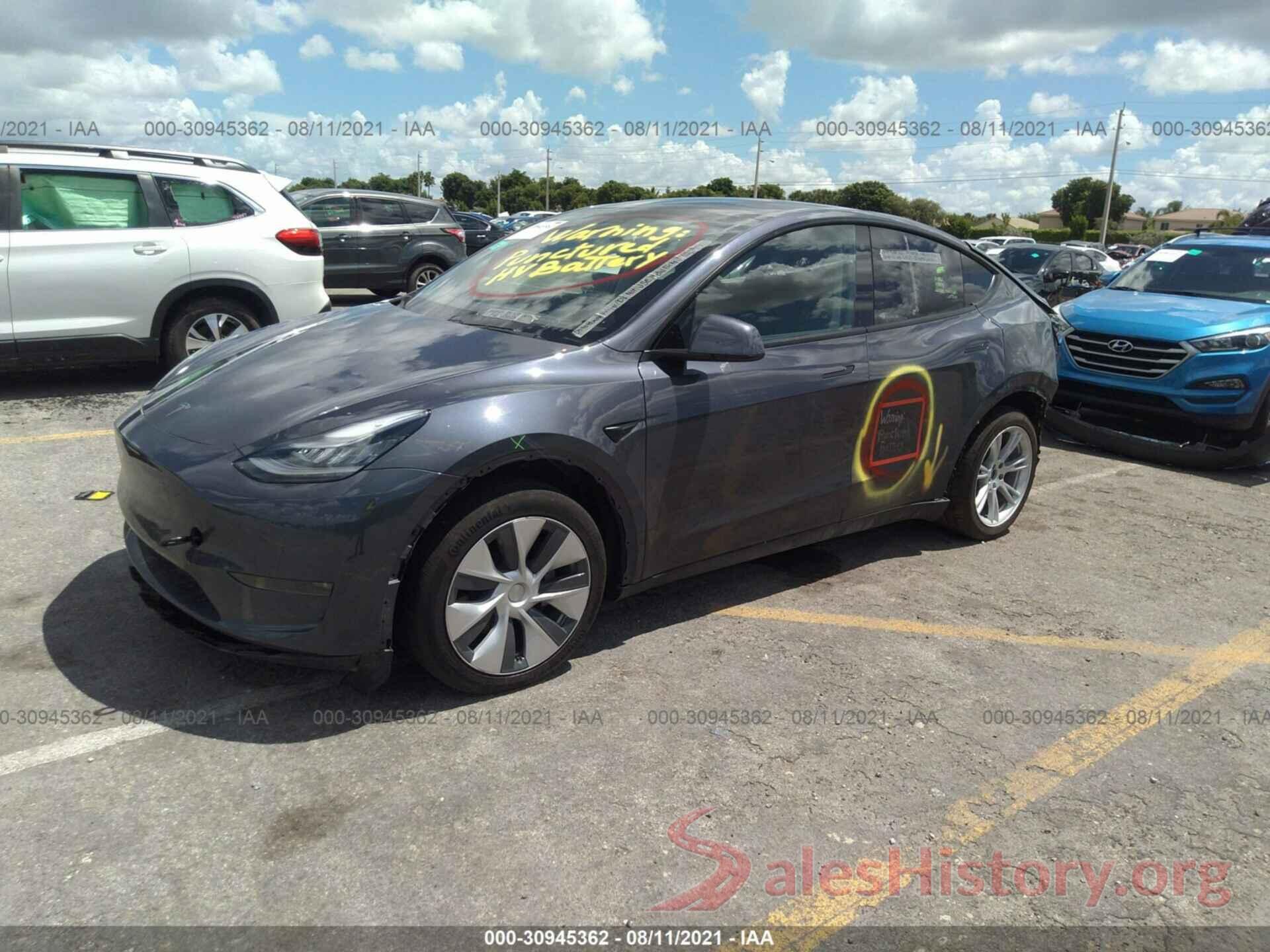 5YJYGDEE3LF043912 2020 TESLA MODEL Y