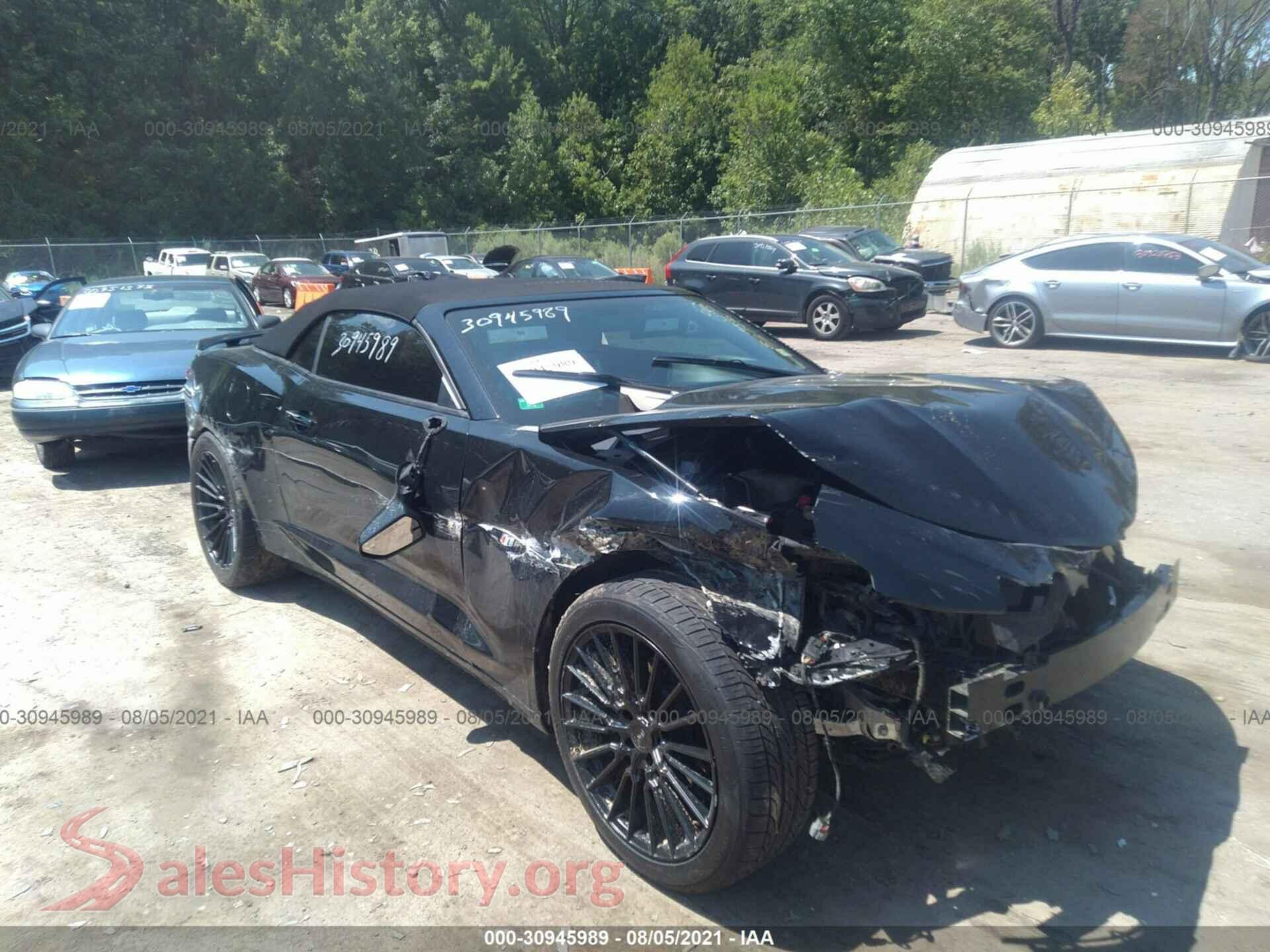2020 CHEVROLET CAMARO VIN 1G1FB3DSXL0107846, auction photo